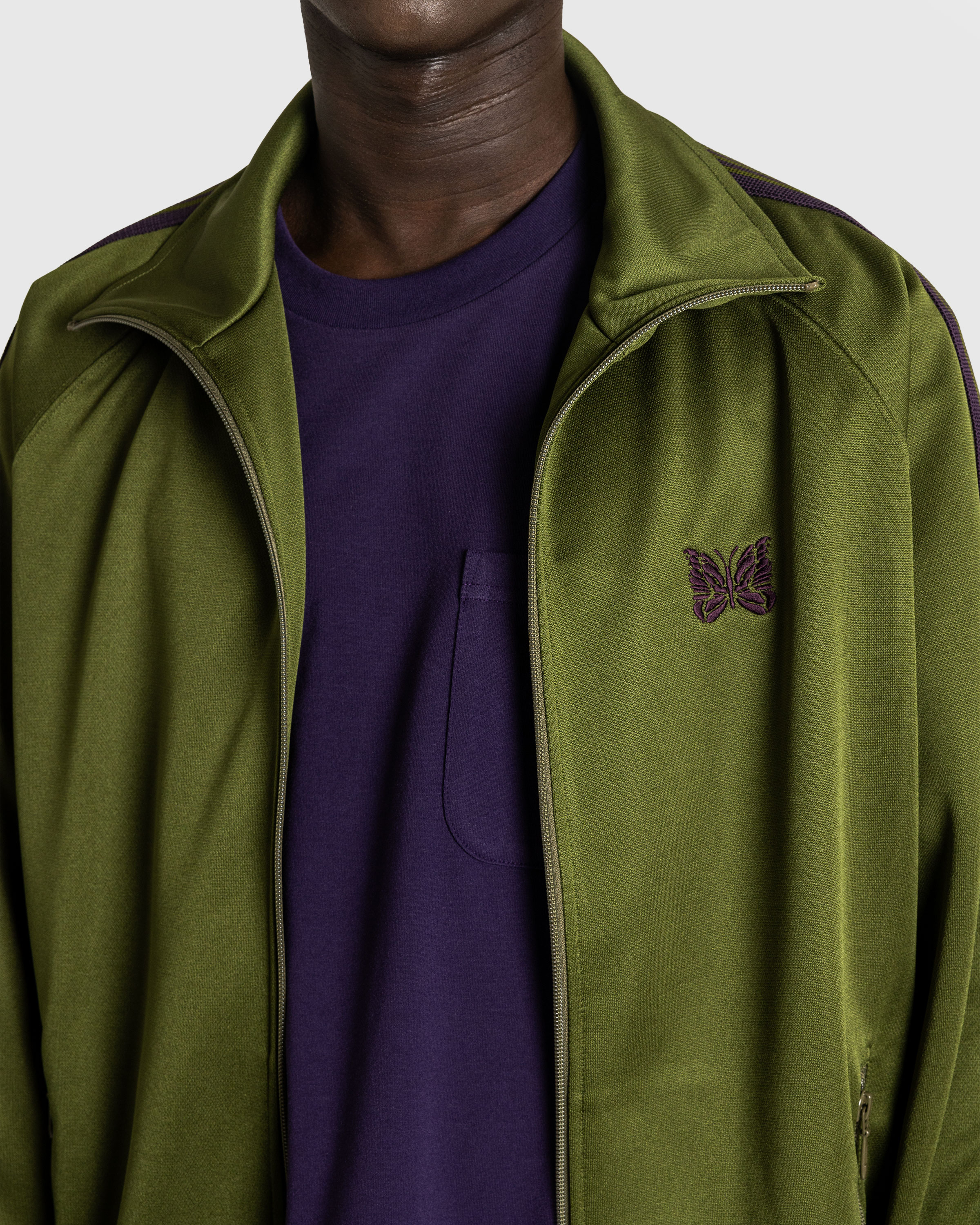 Needles – Cavalry Twill Sport Jacket Khaki - Outerwear - Green - Image 5