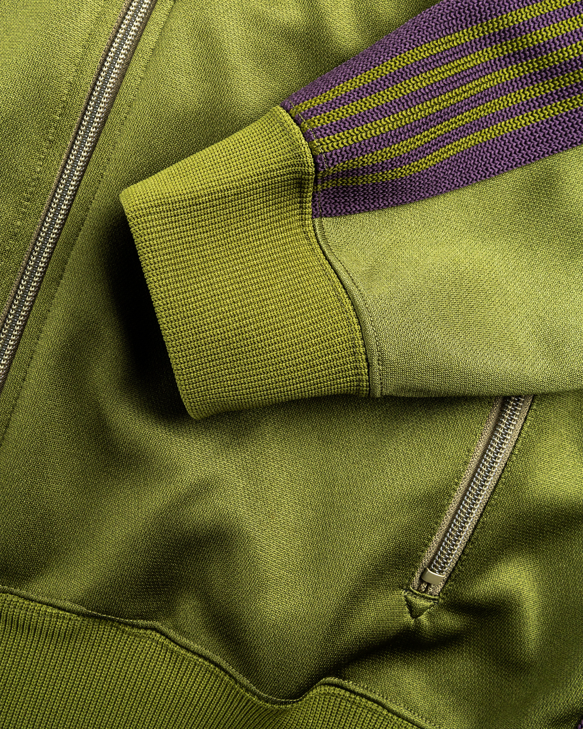 Needles – Cavalry Twill Sport Jacket Khaki - Outerwear - Green - Image 7
