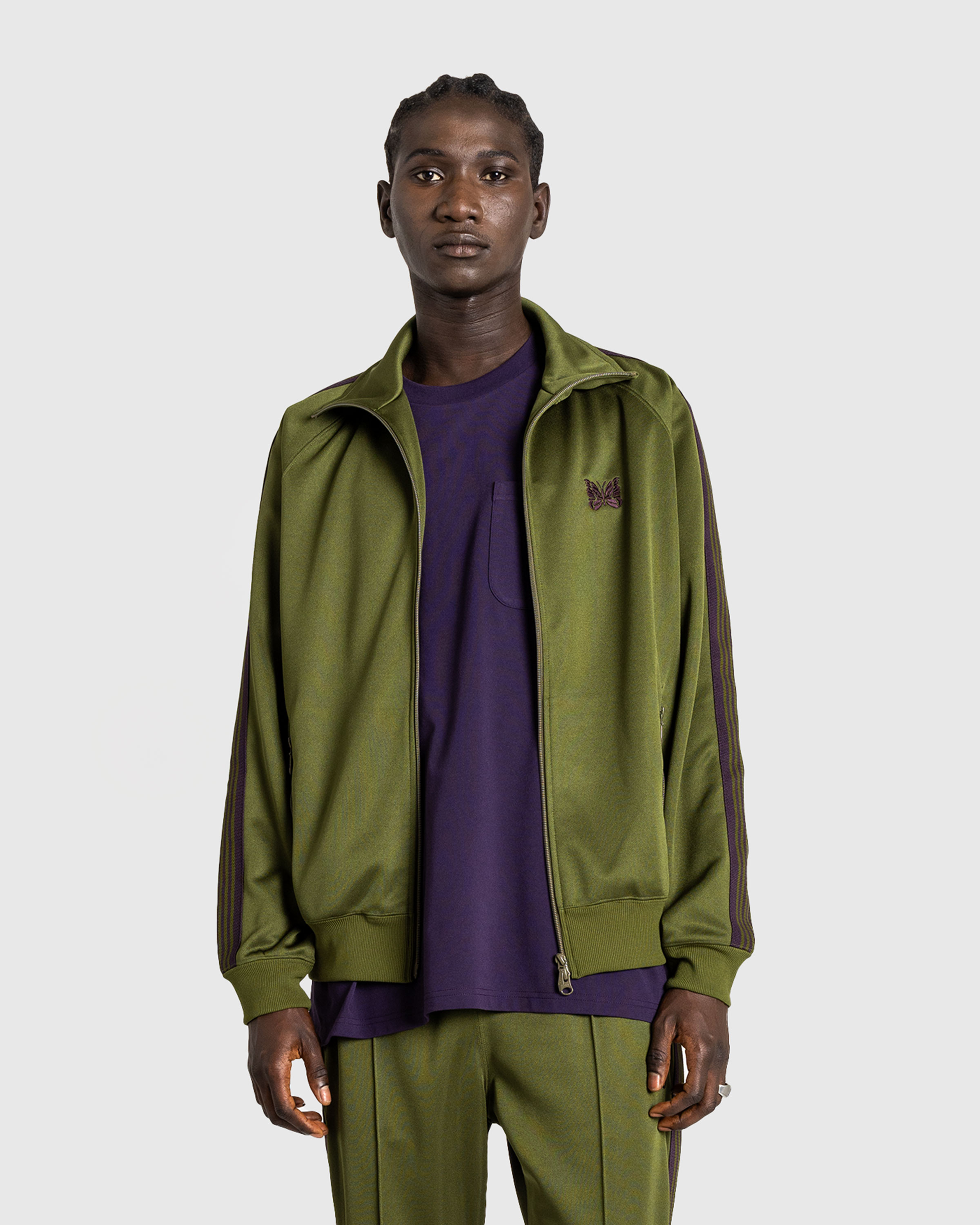Needles – Cavalry Twill Sport Jacket Khaki - Outerwear - Green - Image 2