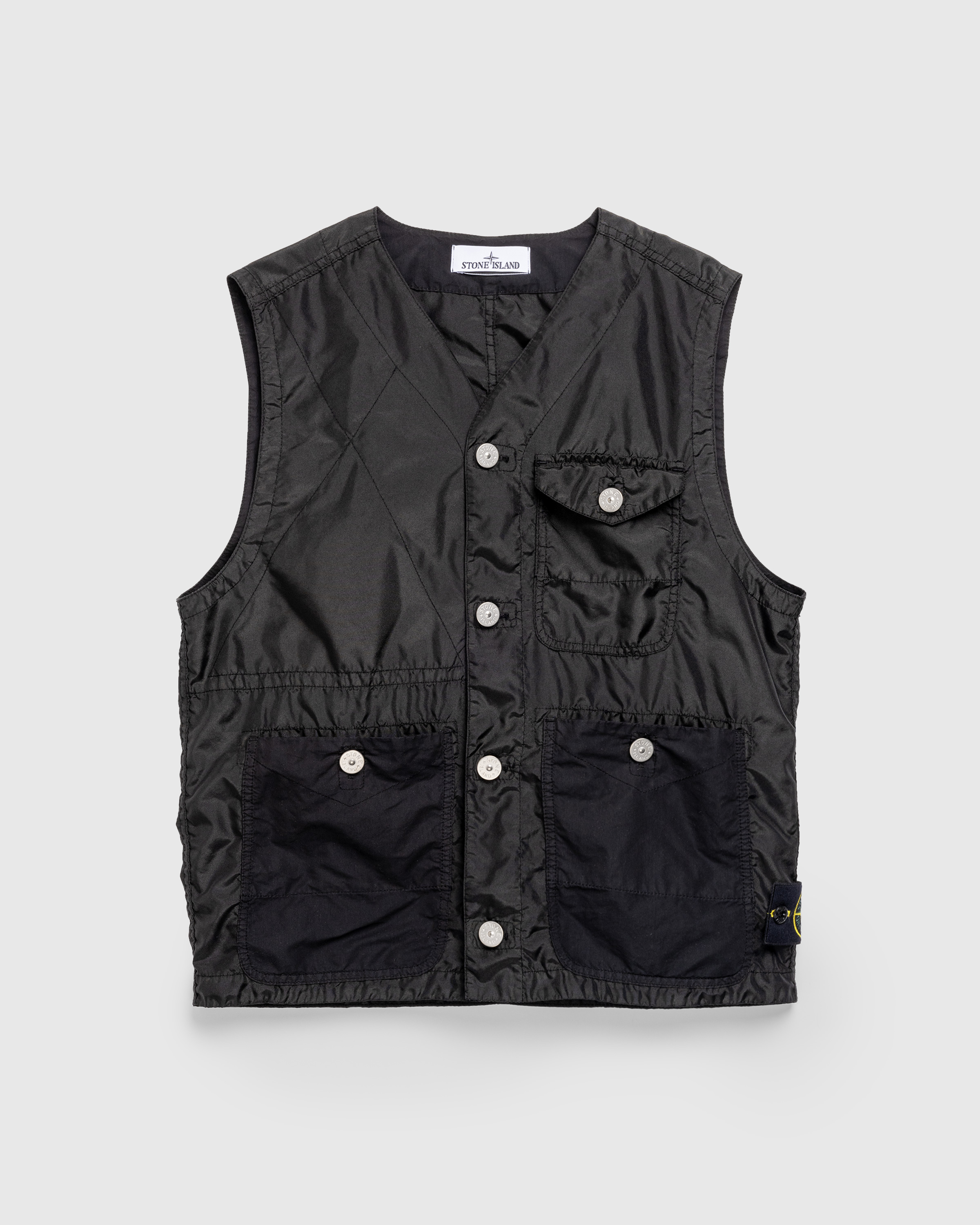 Stone Island – Garment-Dyed Vest Black - Outerwear - Black - Image 1