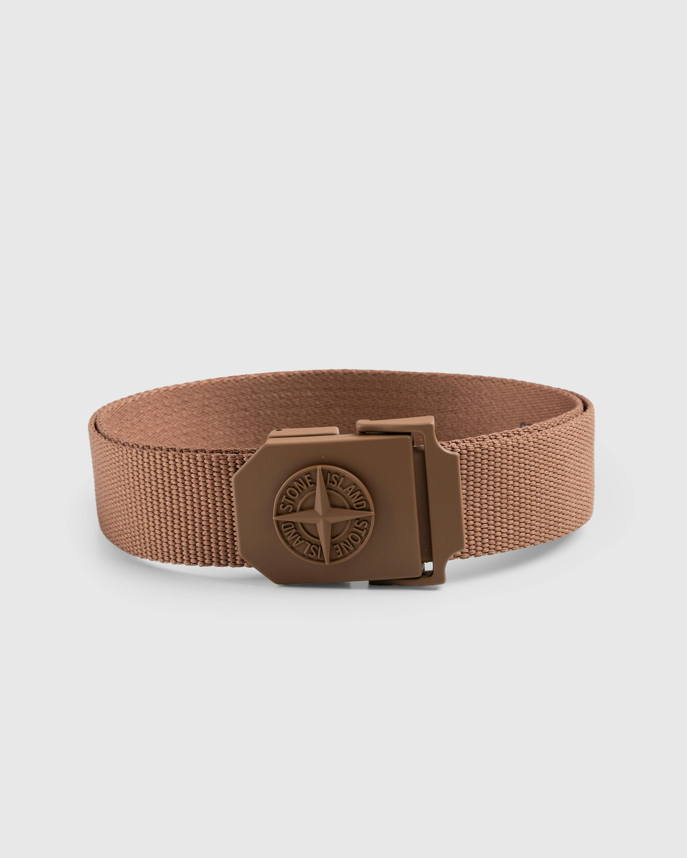 Stone Island – Logo Belt Rust - Belts & Suspenders - Red - Image 1