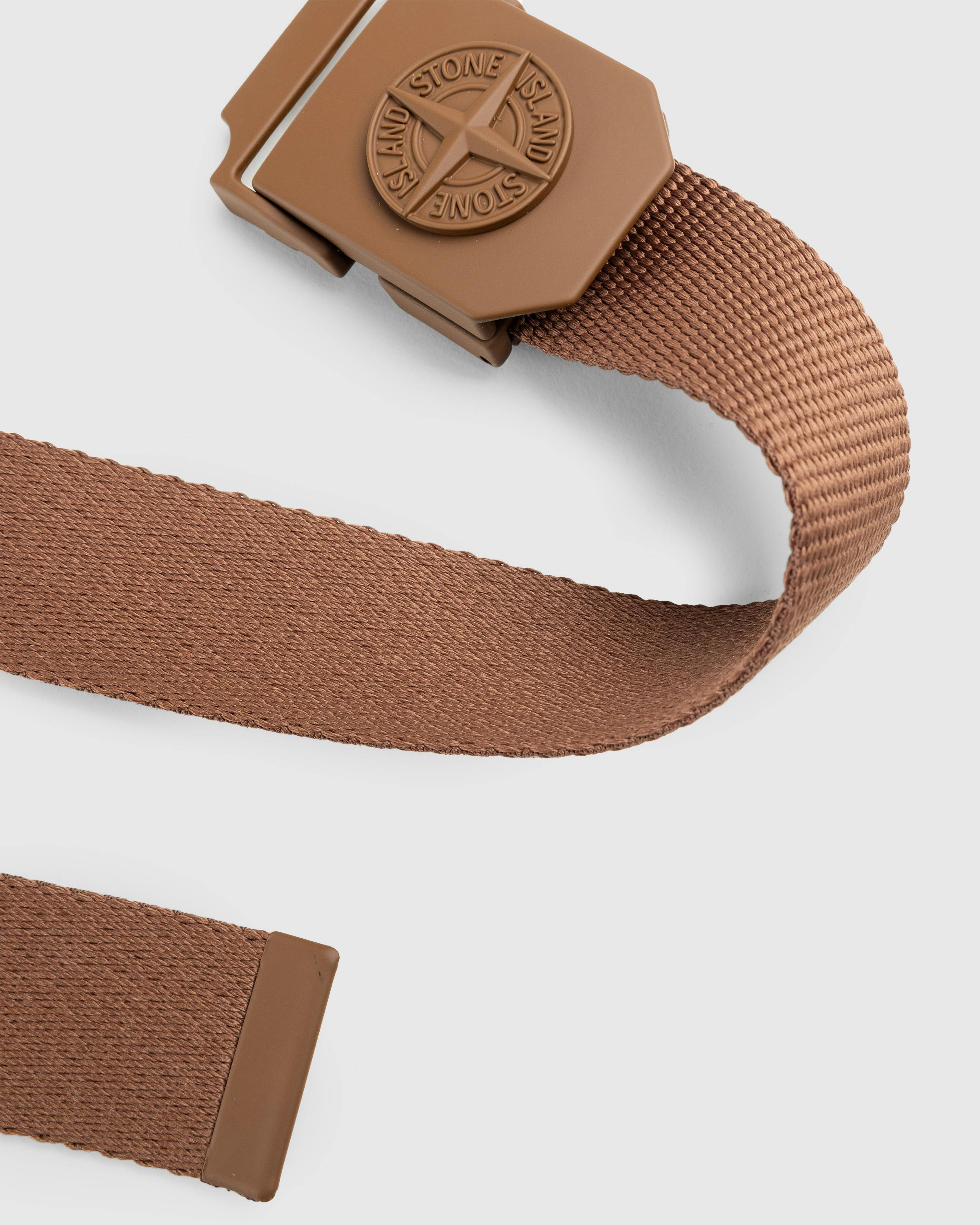 Stone Island – Logo Belt Rust - Belts & Suspenders - Red - Image 3