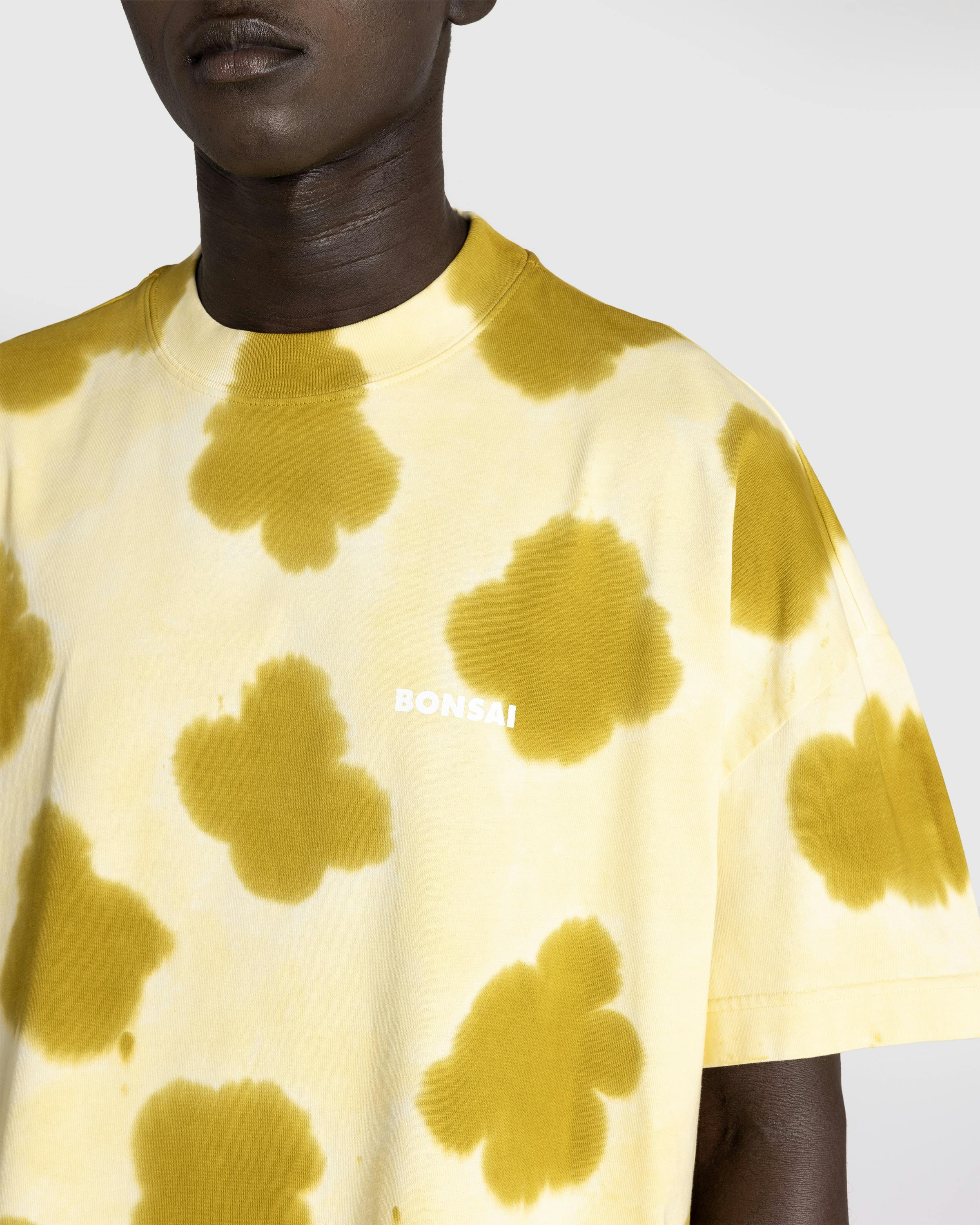 Bonsai – Dyed Logo Tee Yellow - Tops - Yellow - Image 3