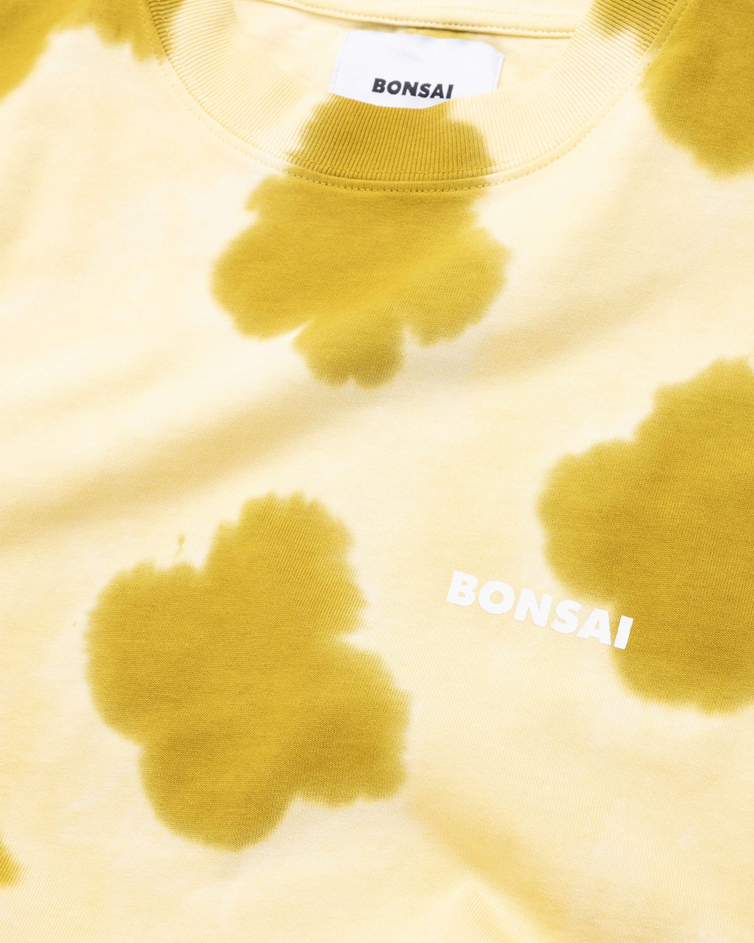 Bonsai – Dyed Logo Tee Yellow - Tops - Yellow - Image 5