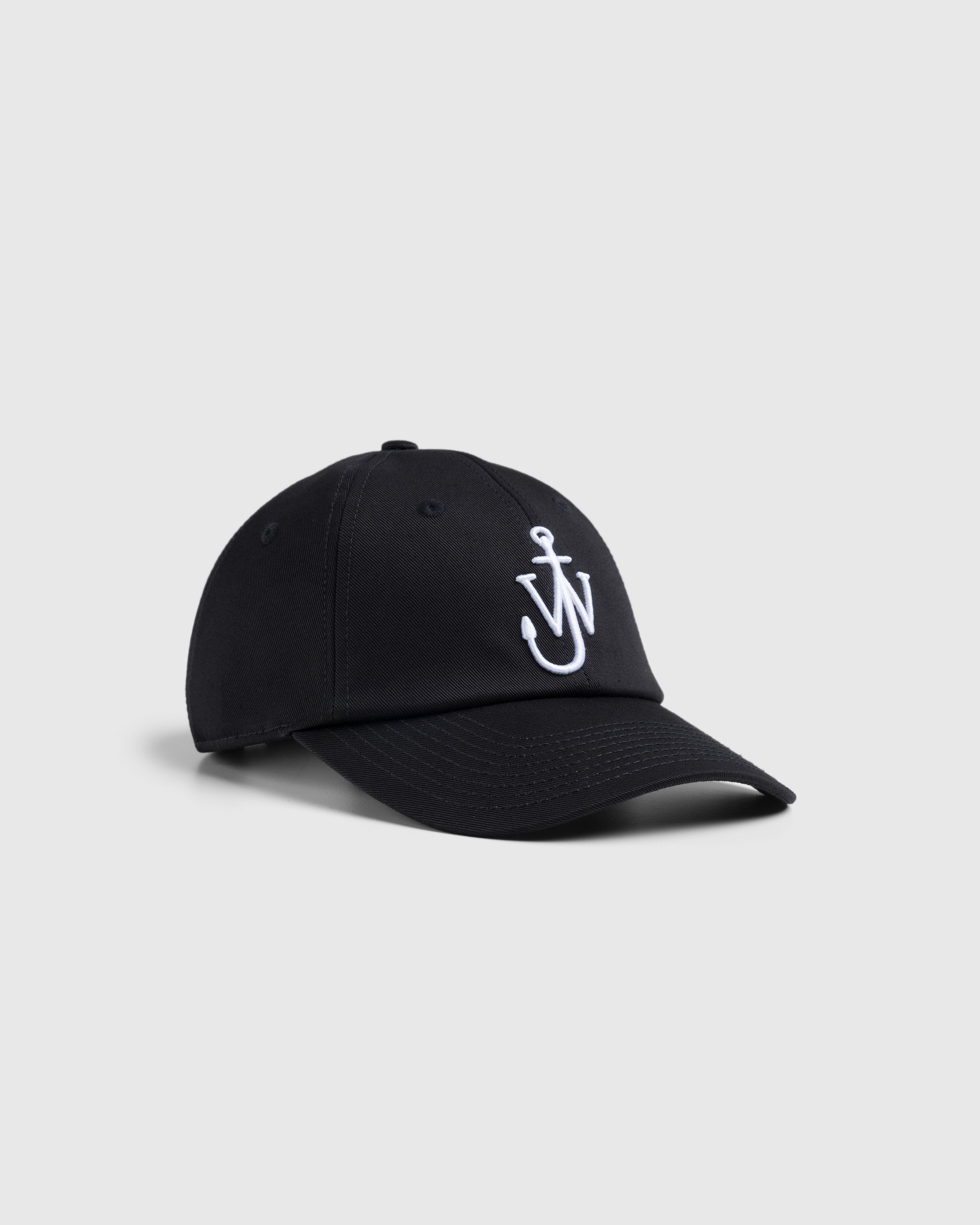 J.W. Anderson – Anchor Logo Baseball Cap Black - Hats - Black - Image 1
