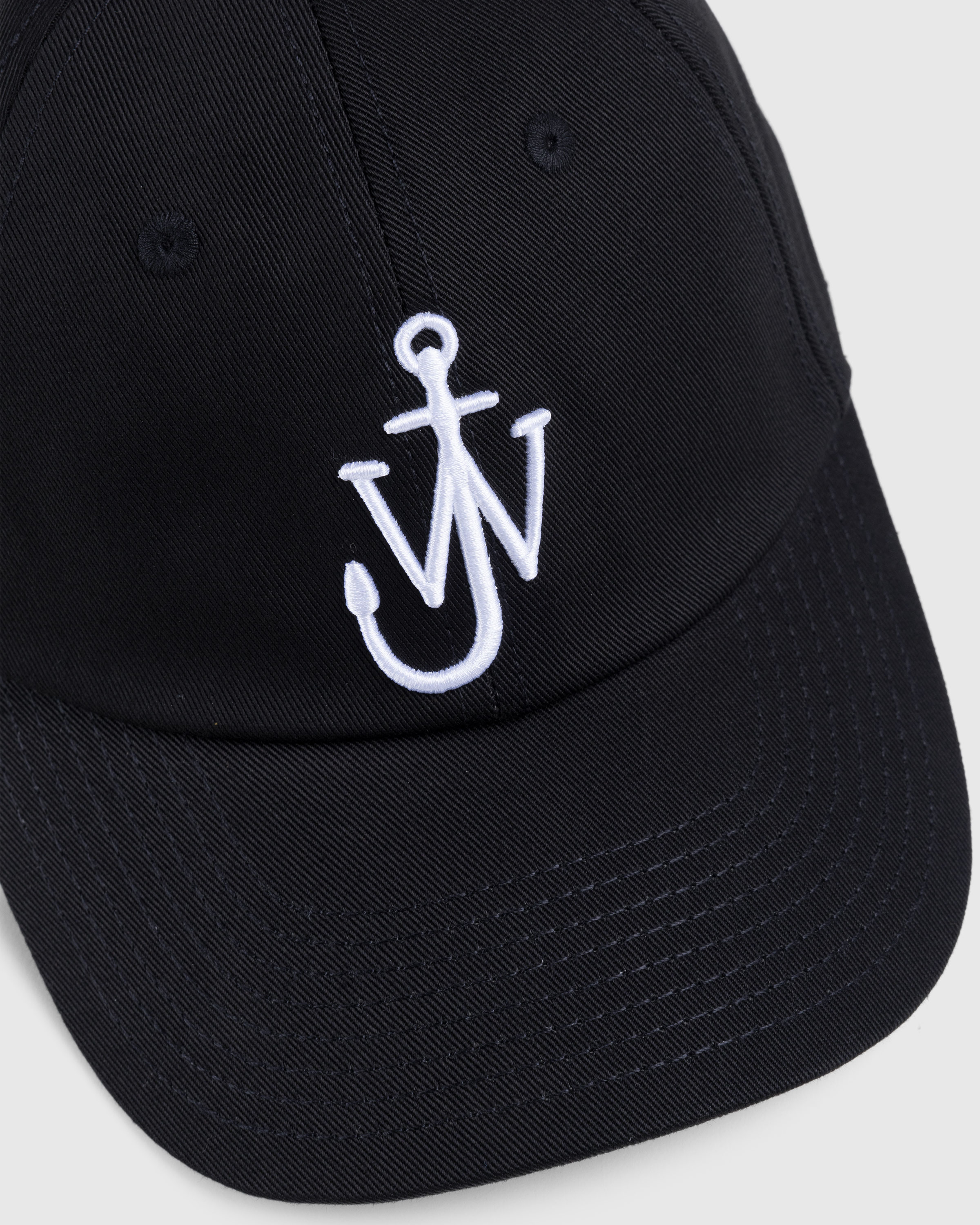 J.W. Anderson – Anchor Logo Baseball Cap Black - Hats - Black - Image 5