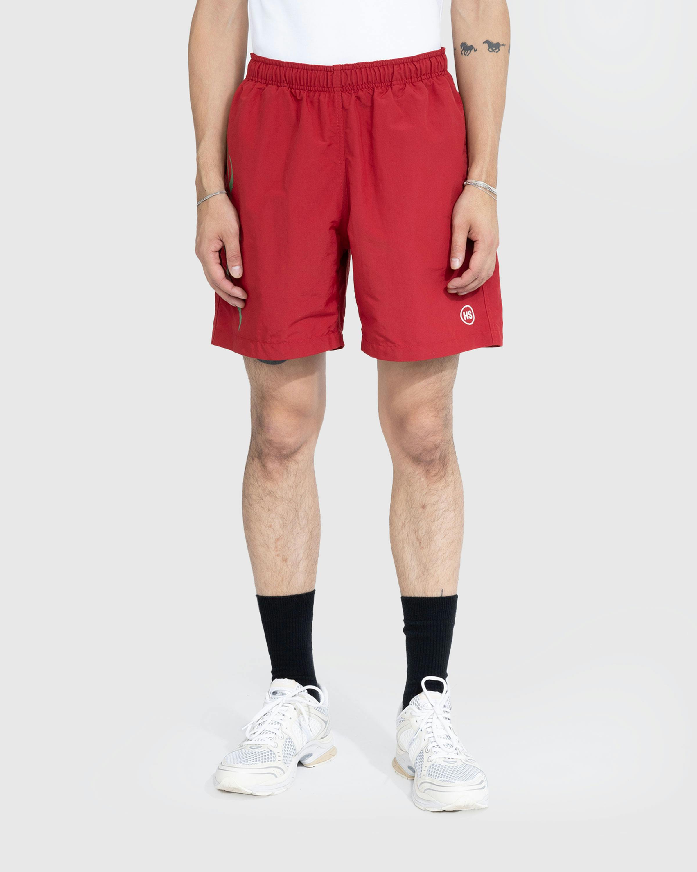 Highsnobiety – Garden Water Short - Shorts - Red - Image 2