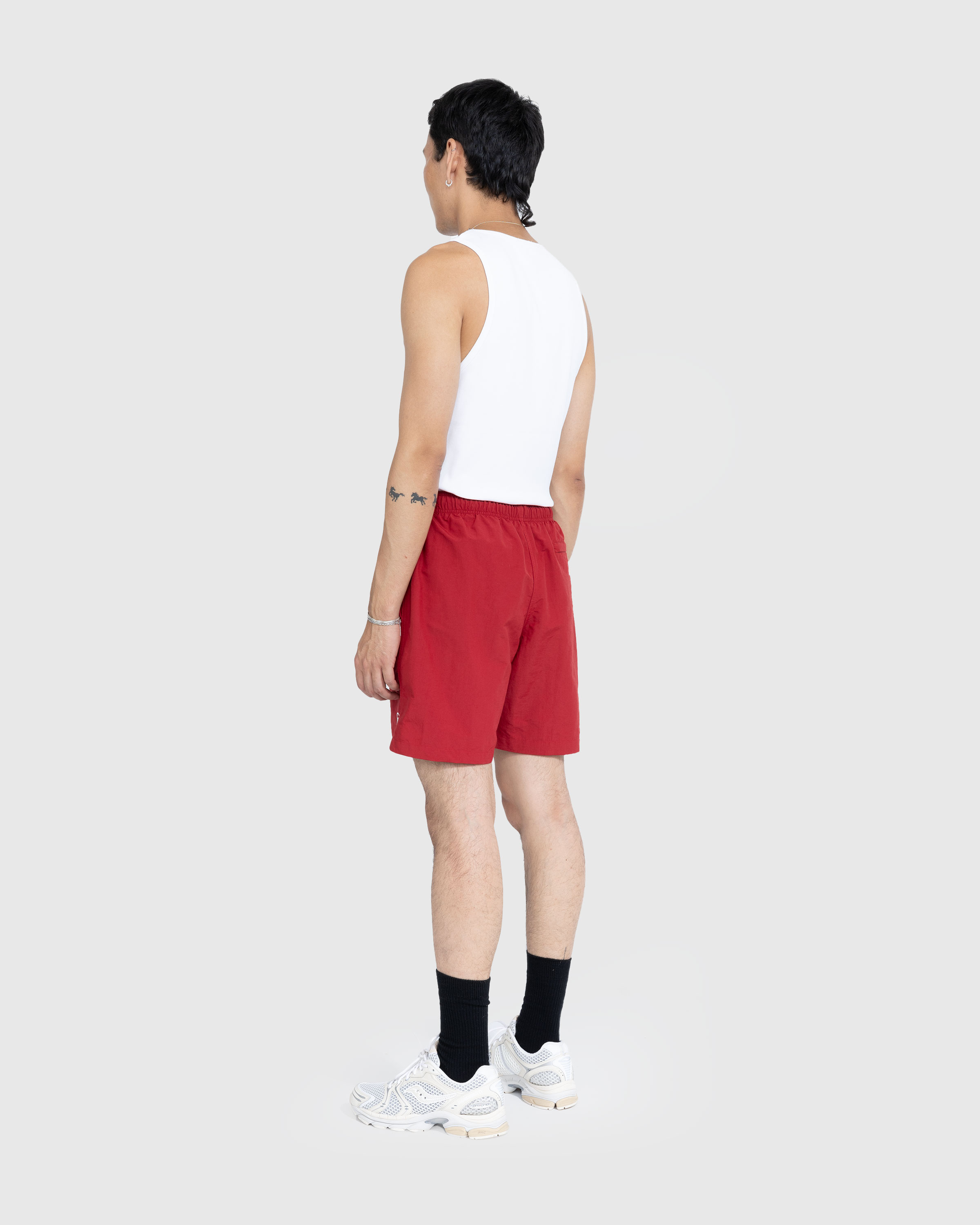 Highsnobiety – Garden Water Short - Shorts - Red - Image 5