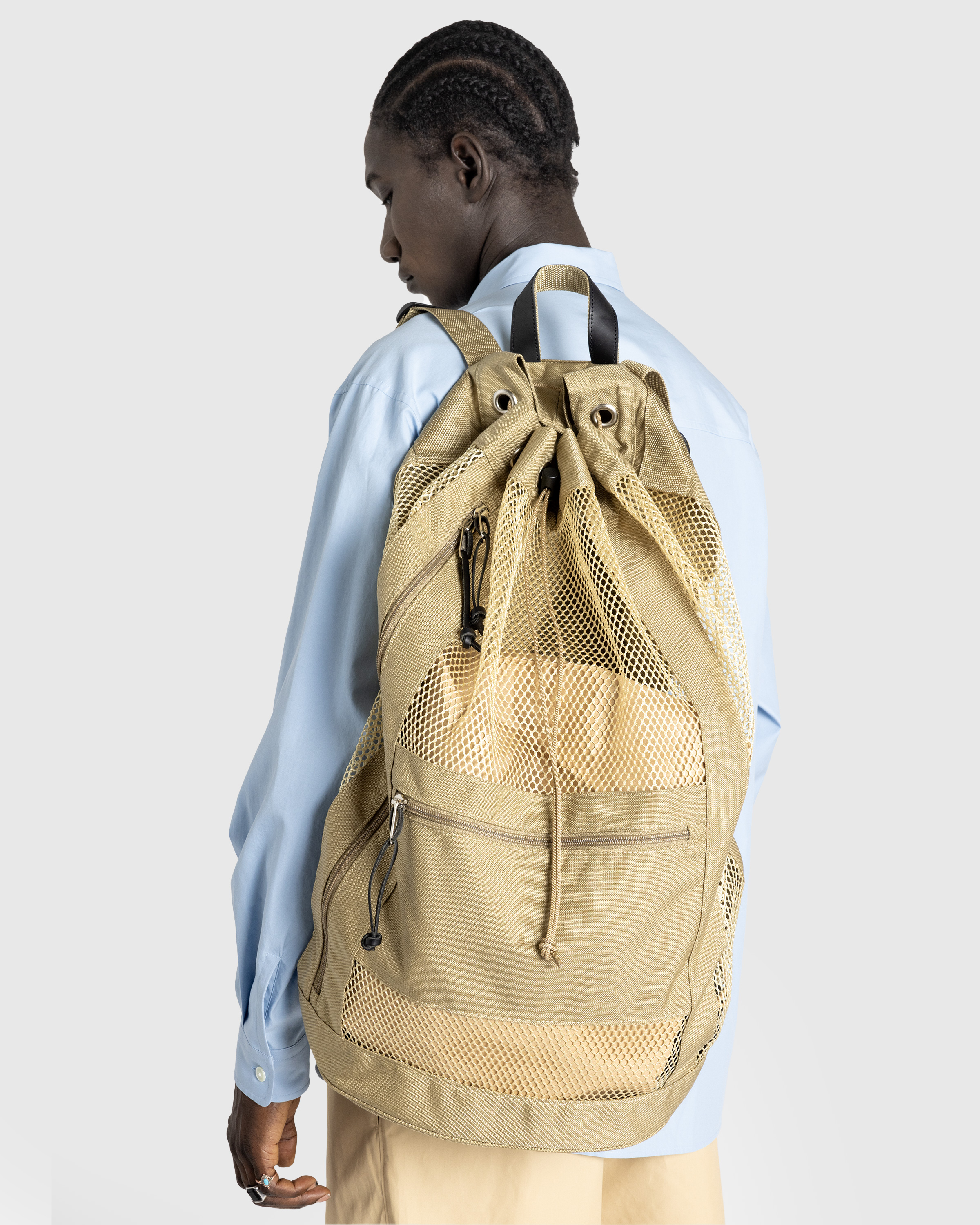 Auralee – Mesh Large Backpack Made By Aeta Beige - Bags - Beige - Image 5
