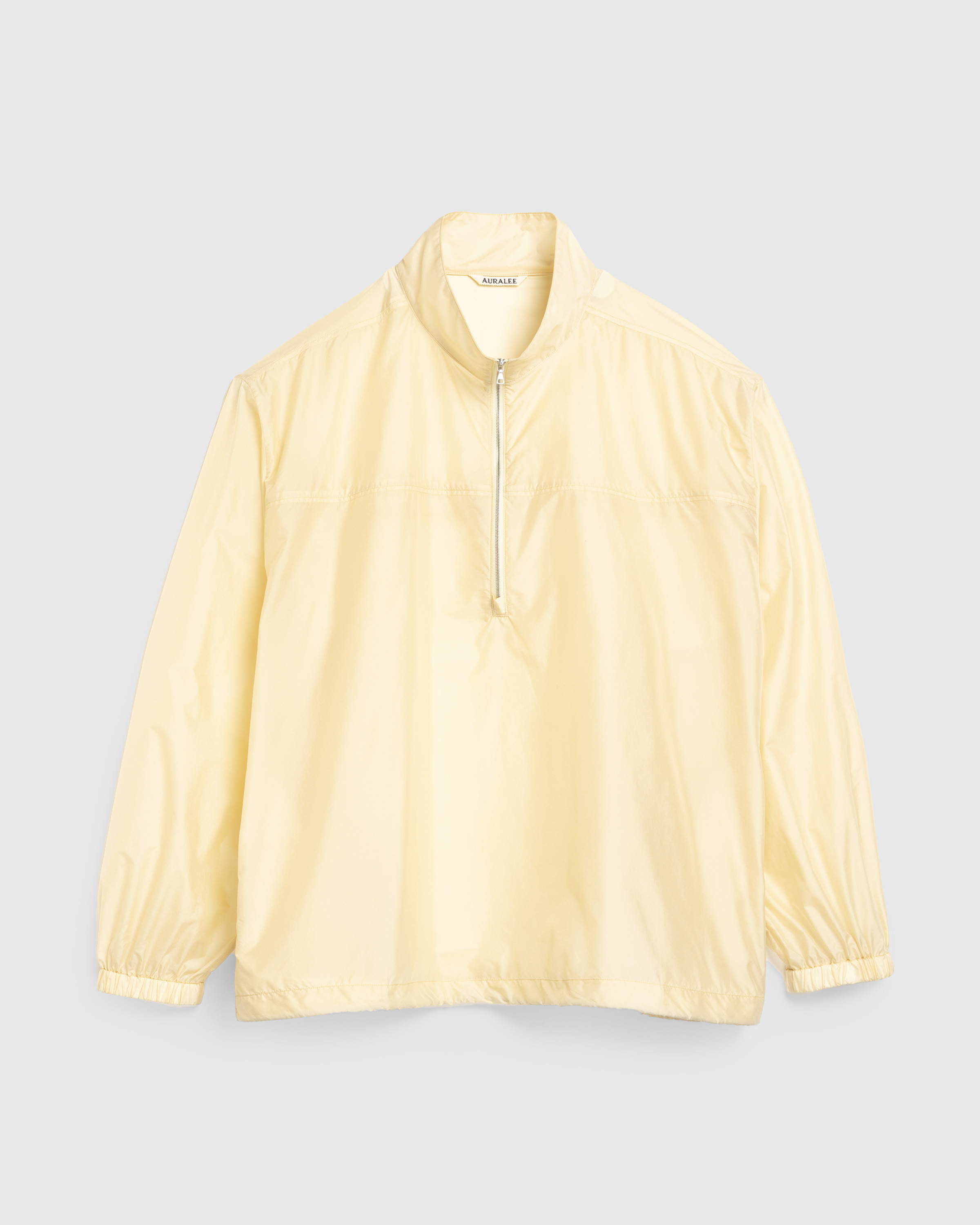 Auralee – Light Nylon Half Zip P/O Light Yellow - Knitwear - Yellow - Image 1