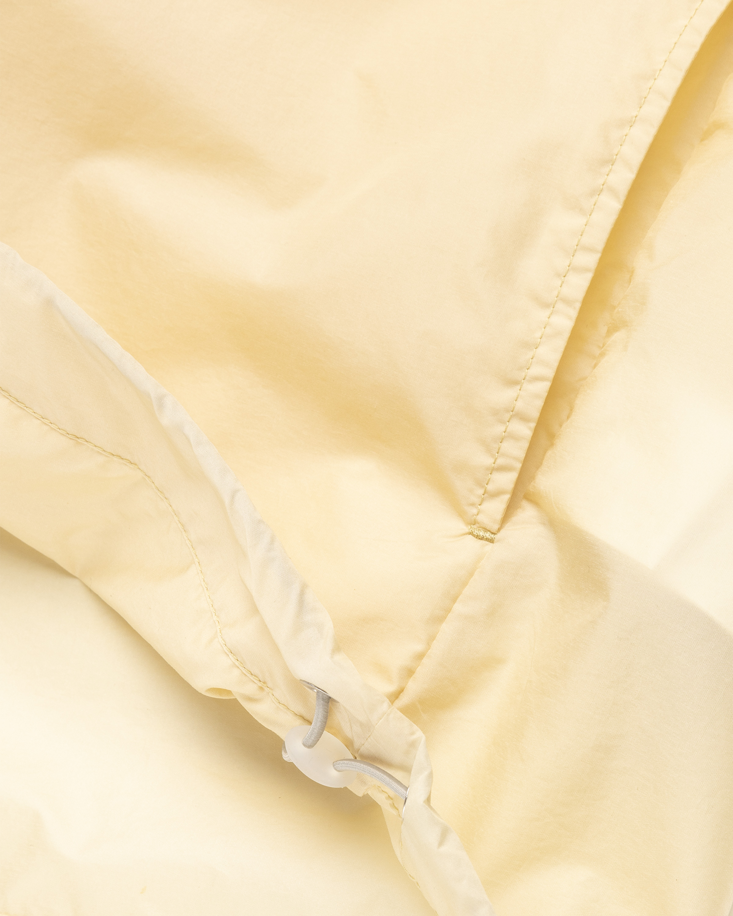 Auralee – Light Nylon Half Zip P/O Light Yellow - Knitwear - Yellow - Image 7