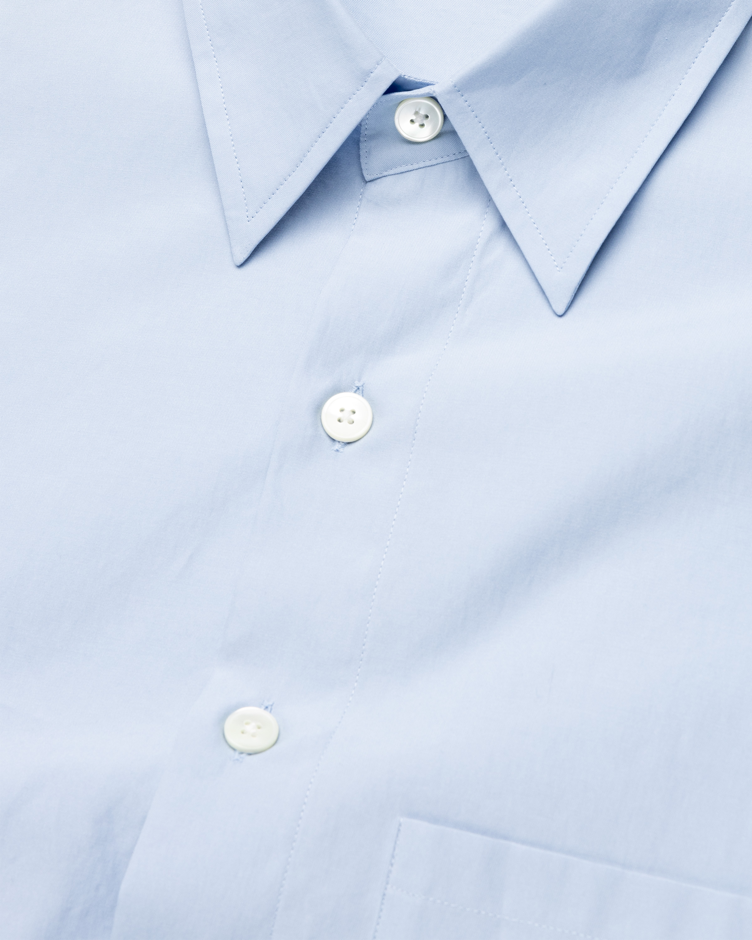 Auralee – Washed Finx Twill Big Shirt Sax Blue - Shirts - Blue - Image 4