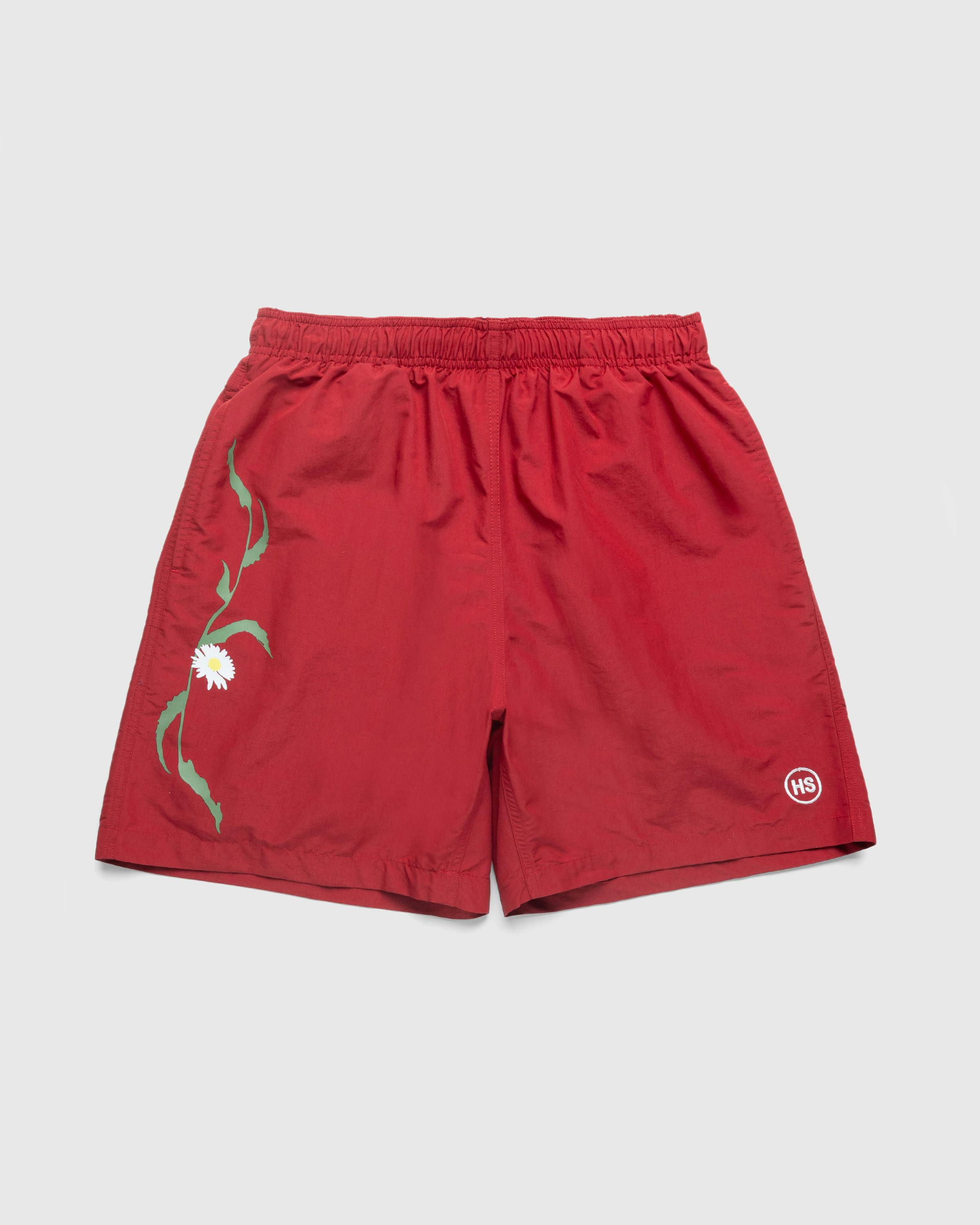 Highsnobiety – Garden Water Short - Shorts - Red - Image 1