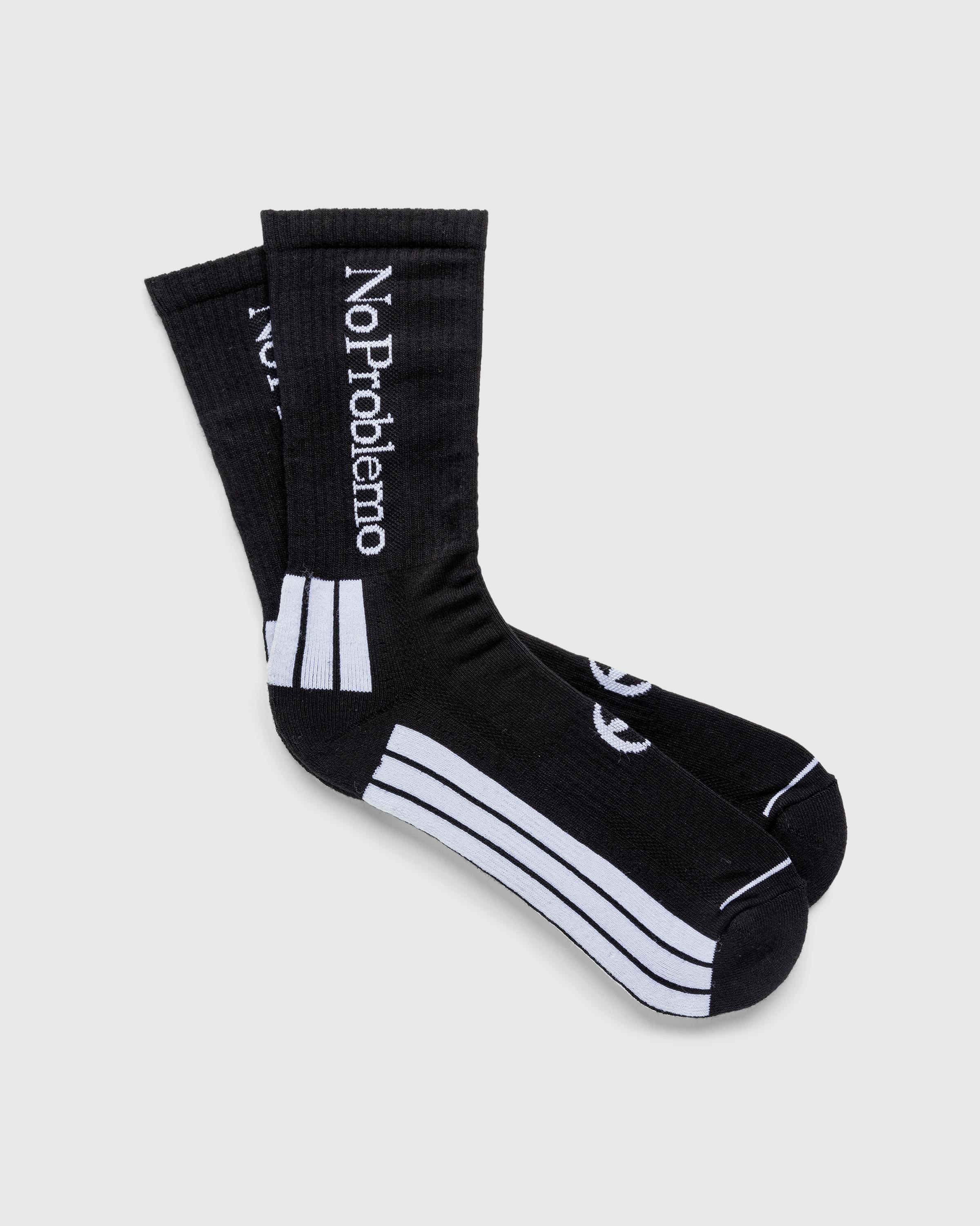 Aries – No Problemo Sock Black - Crew - Black - Image 1