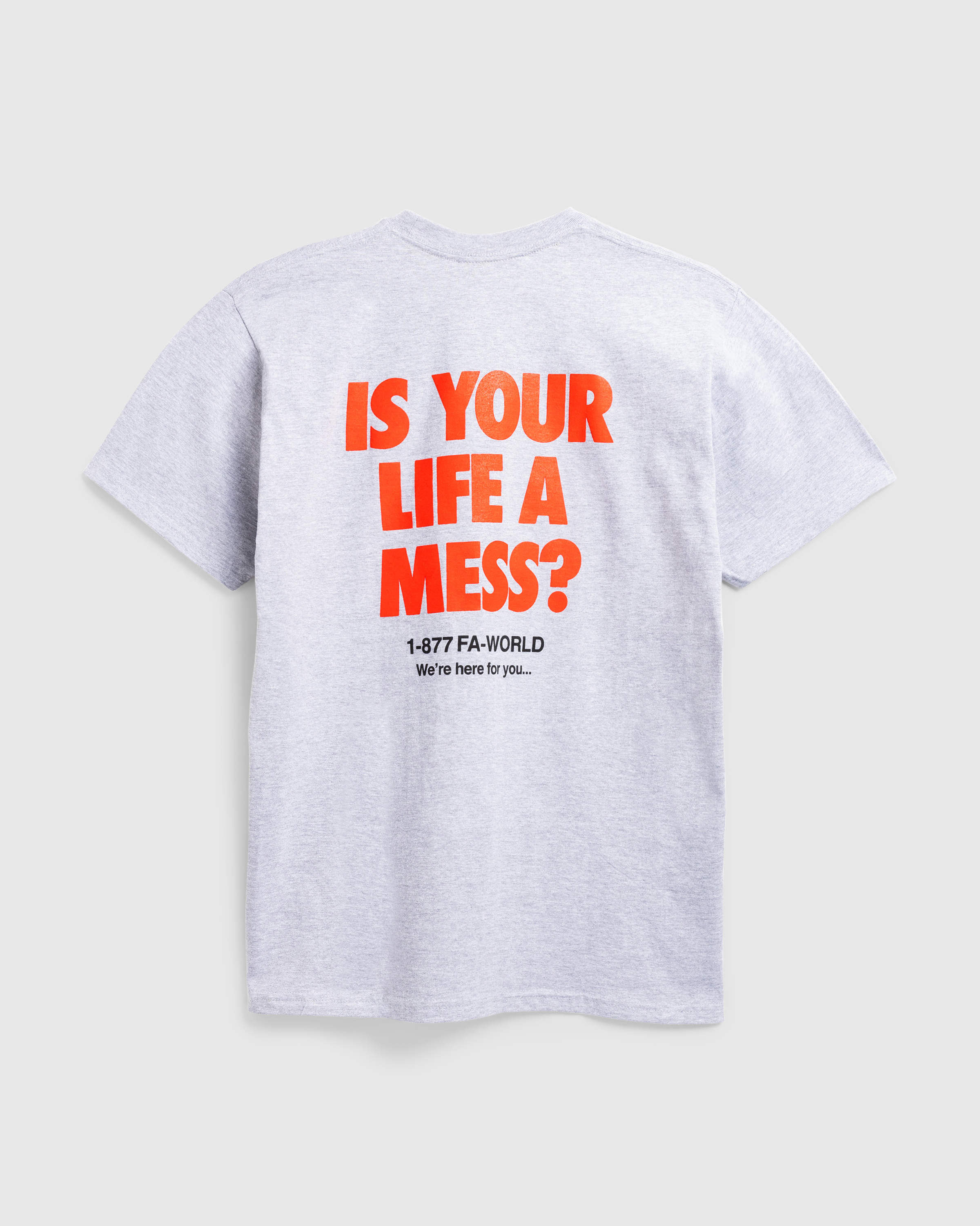 Fucking Awesome – Is Your Life A Mess Tee Heather Grey - T-Shirts - Grey - Image 1