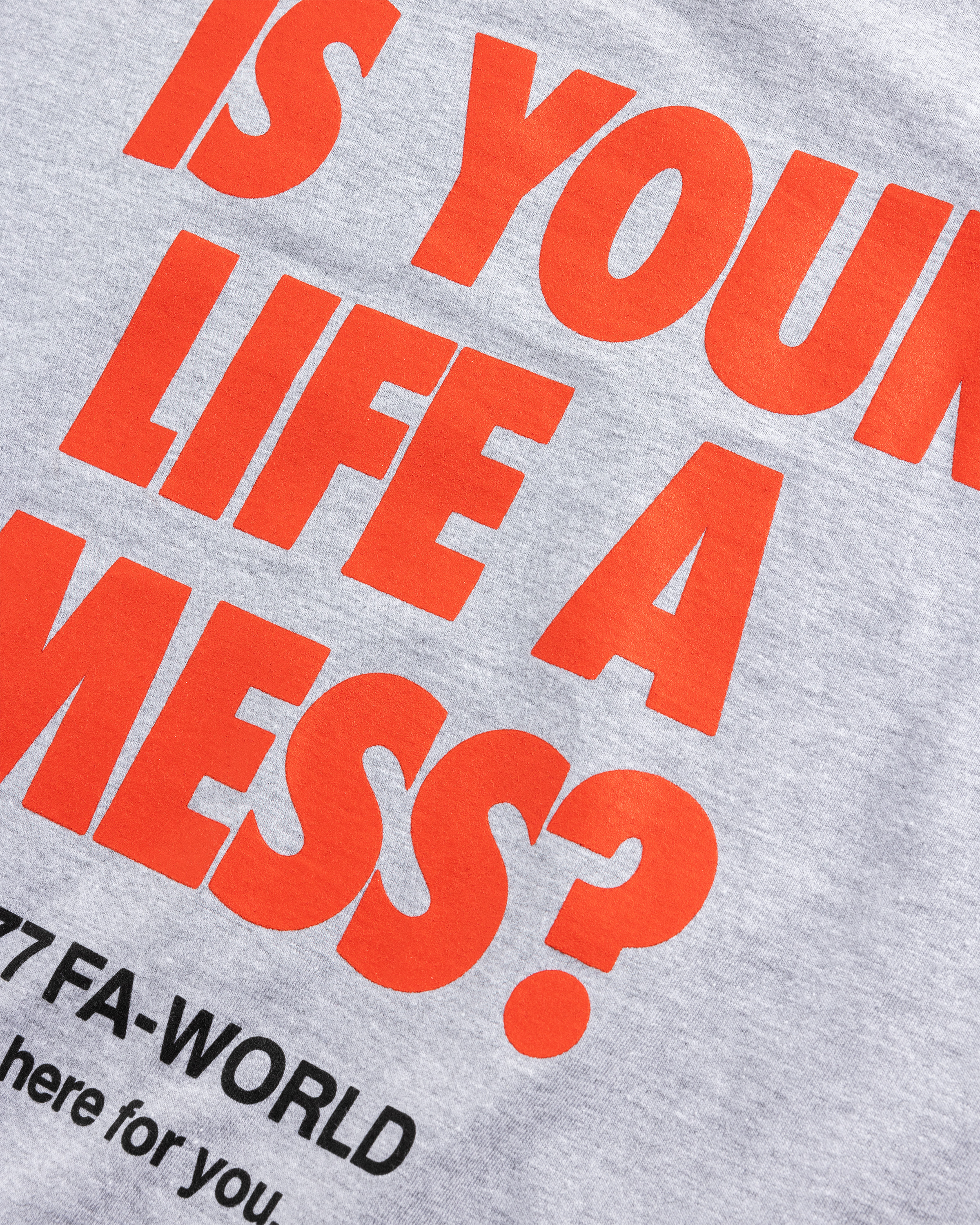 Fucking Awesome – Is Your Life A Mess Tee Heather Grey - T-Shirts - Grey - Image 7