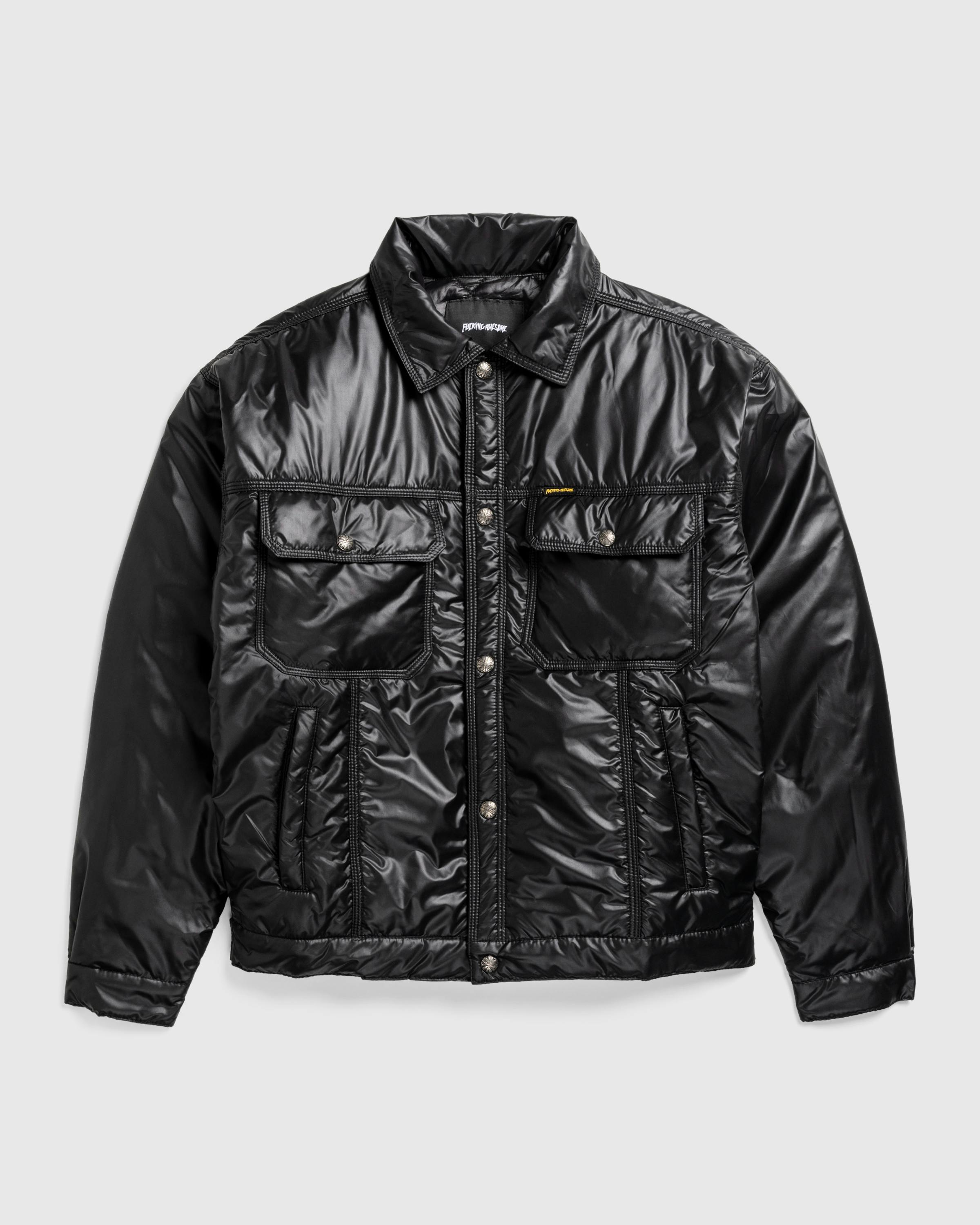 Fucking Awesome – Nylon Oversized Trucker Black - Bomber Jackets - Black - Image 1