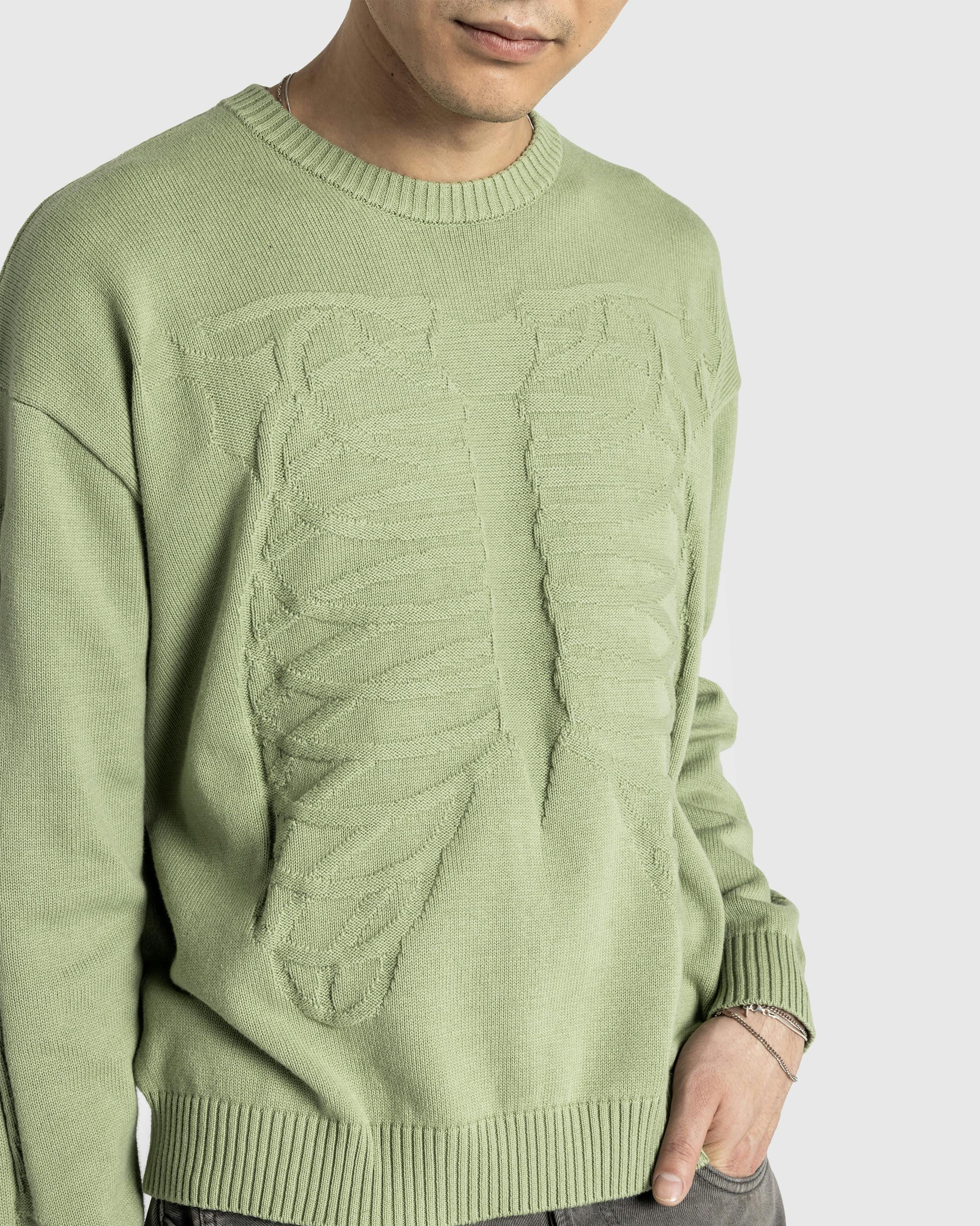 Fucking Awesome – Skeleton Sweater Sage - Crewnecks - Green - Image 7