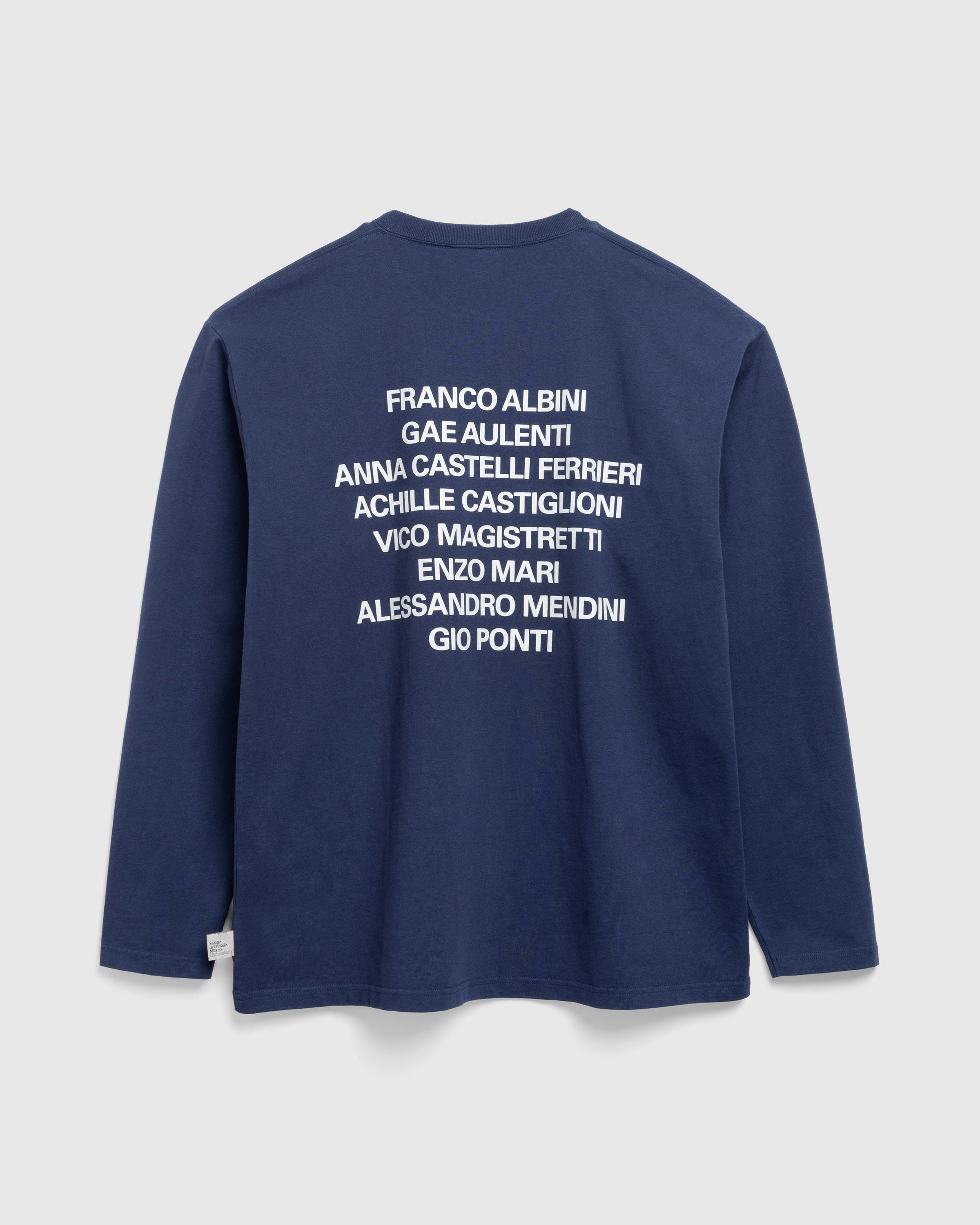 Highsnobiety x Salone del Mobile – Design Masters Long-Sleeve Navy - Longsleeves - Black - Image 1