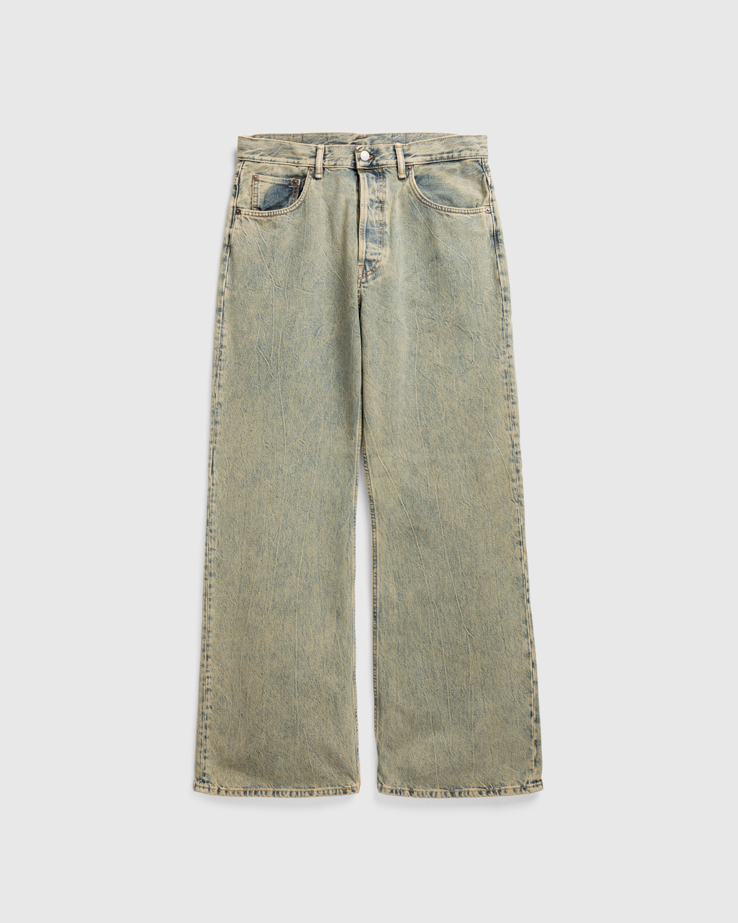 Acne Studios – Loose Fit Jeans 2021M Blue/Beige - Pants - Blue - Image 1