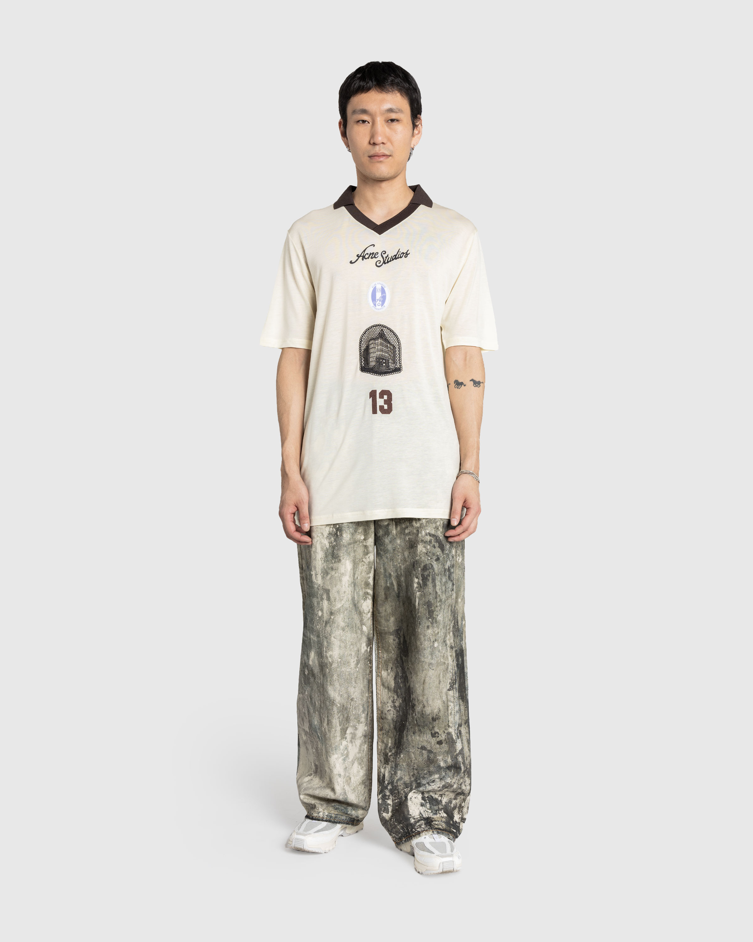 Acne Studios – Loose Fit Trousers 1981M Cold Grey - Pants - Grey - Image 3