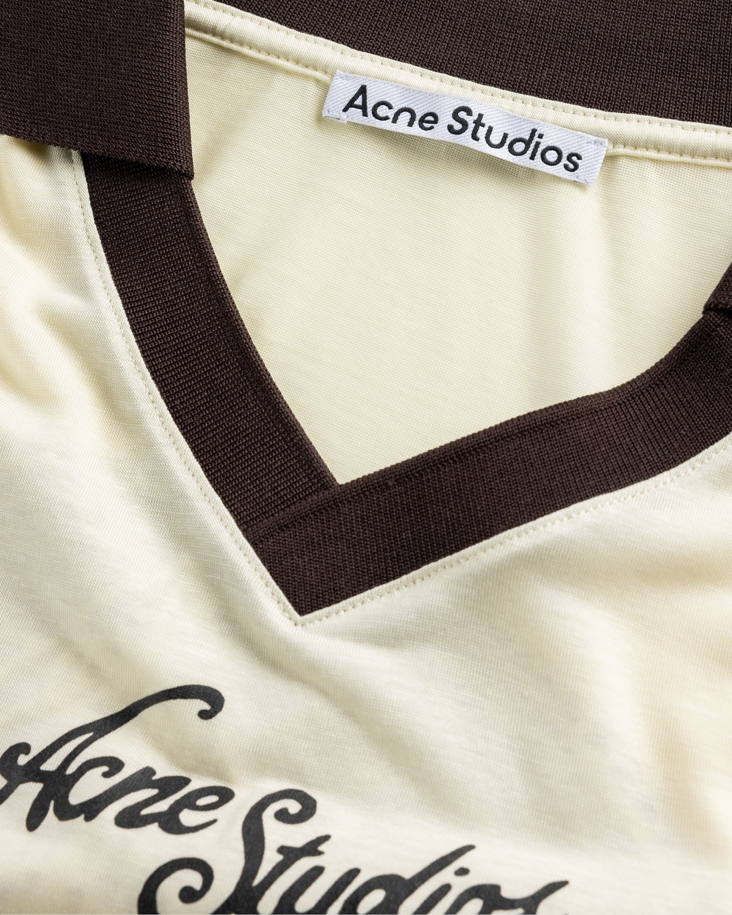 Acne Studios – Logo T-Shirt Ivory White - Tops - White - Image 5