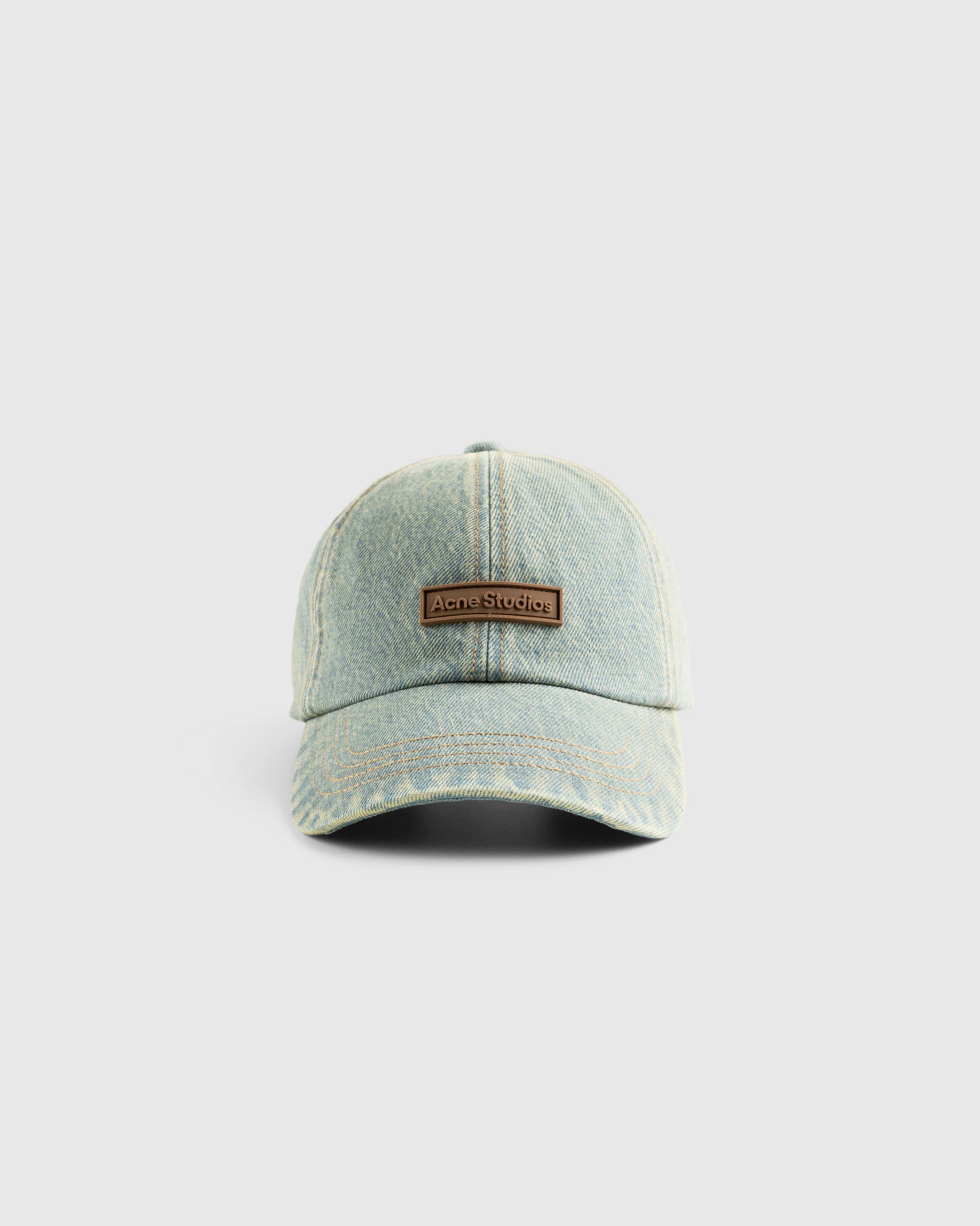 Acne Studios – Denim Cap Blue Beige - Hats - Blue - Image 3