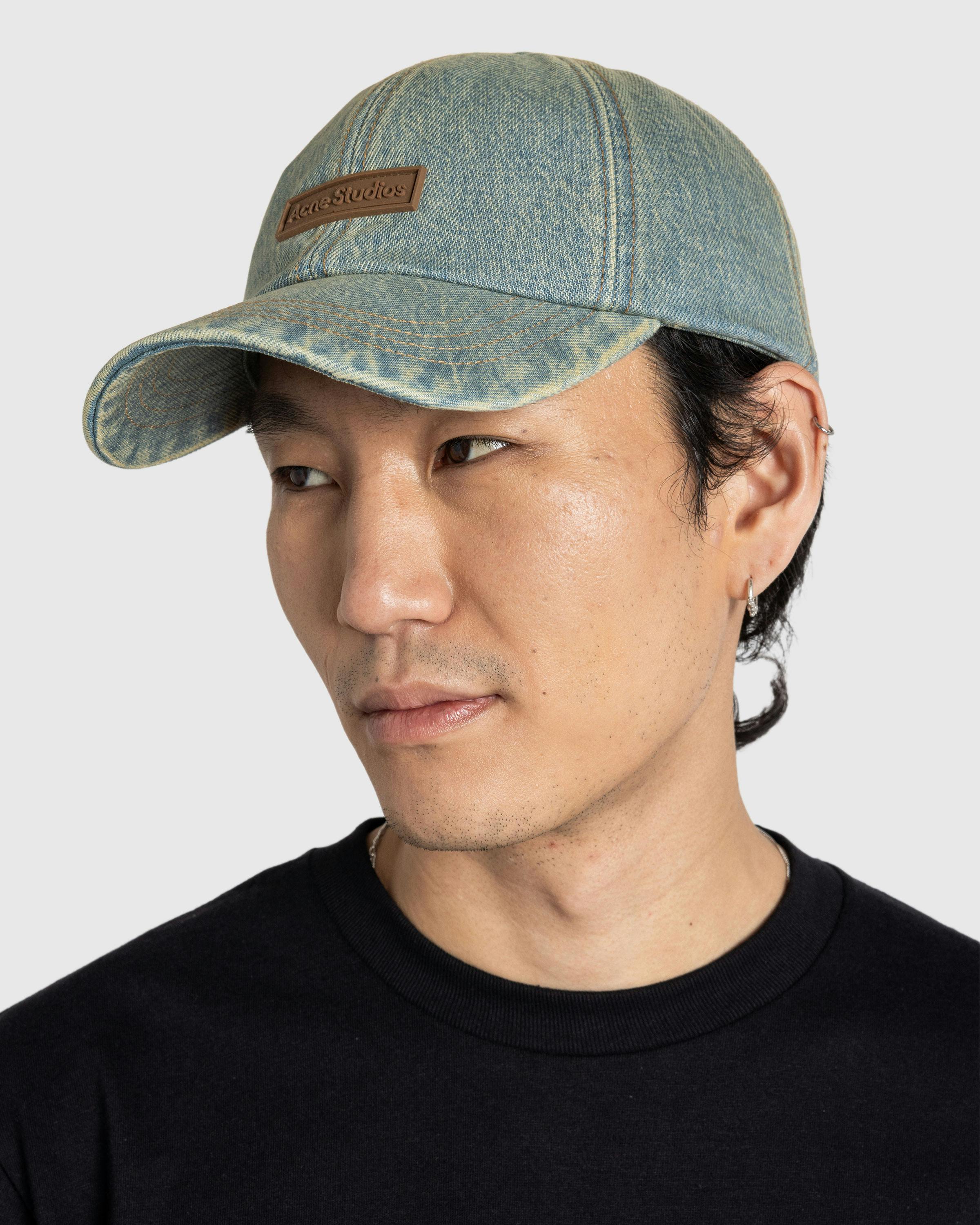 Acne Studios – Denim Cap Blue Beige - Hats - Blue - Image 2