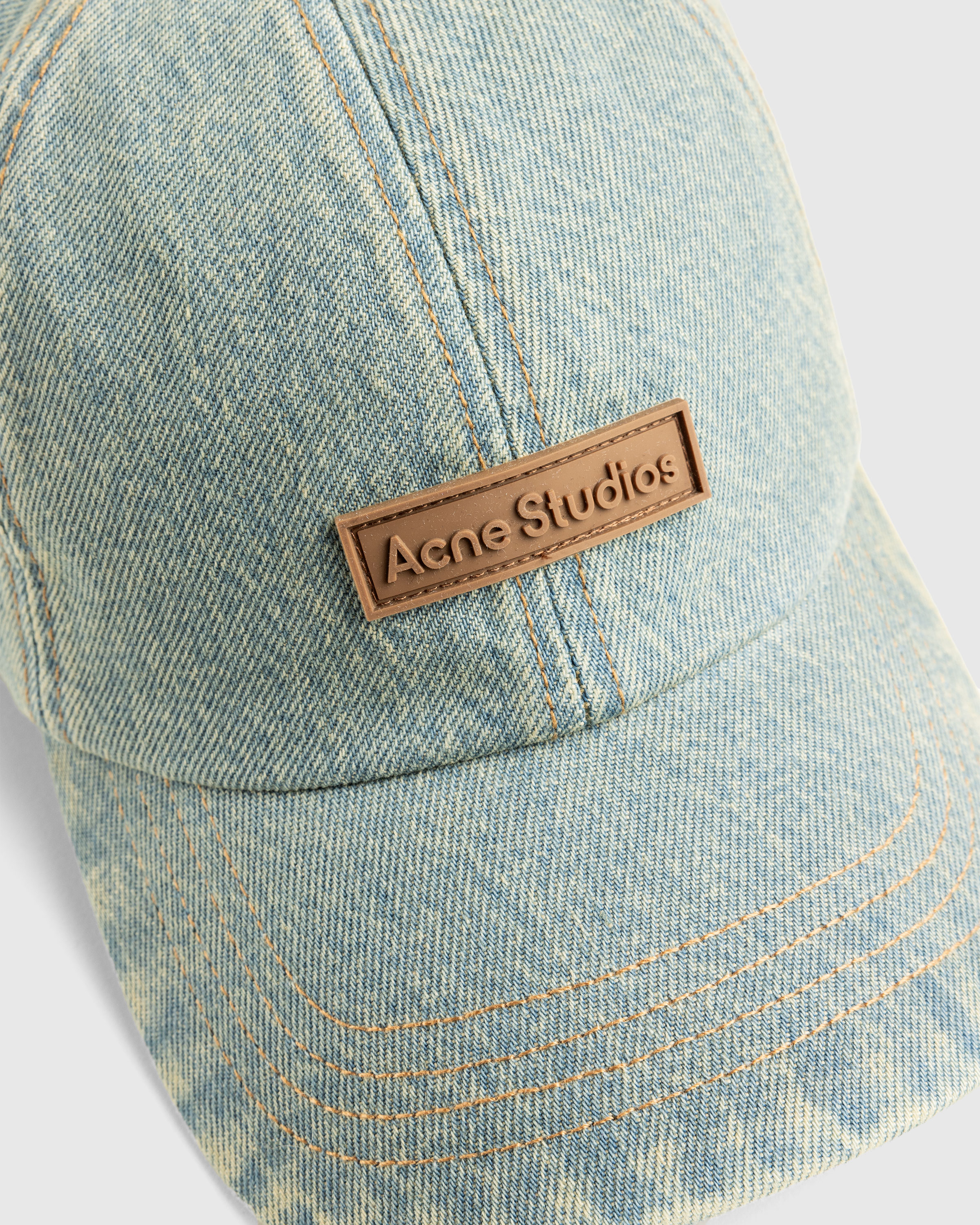 Acne Studios – Denim Cap Blue Beige - Hats - Blue - Image 5