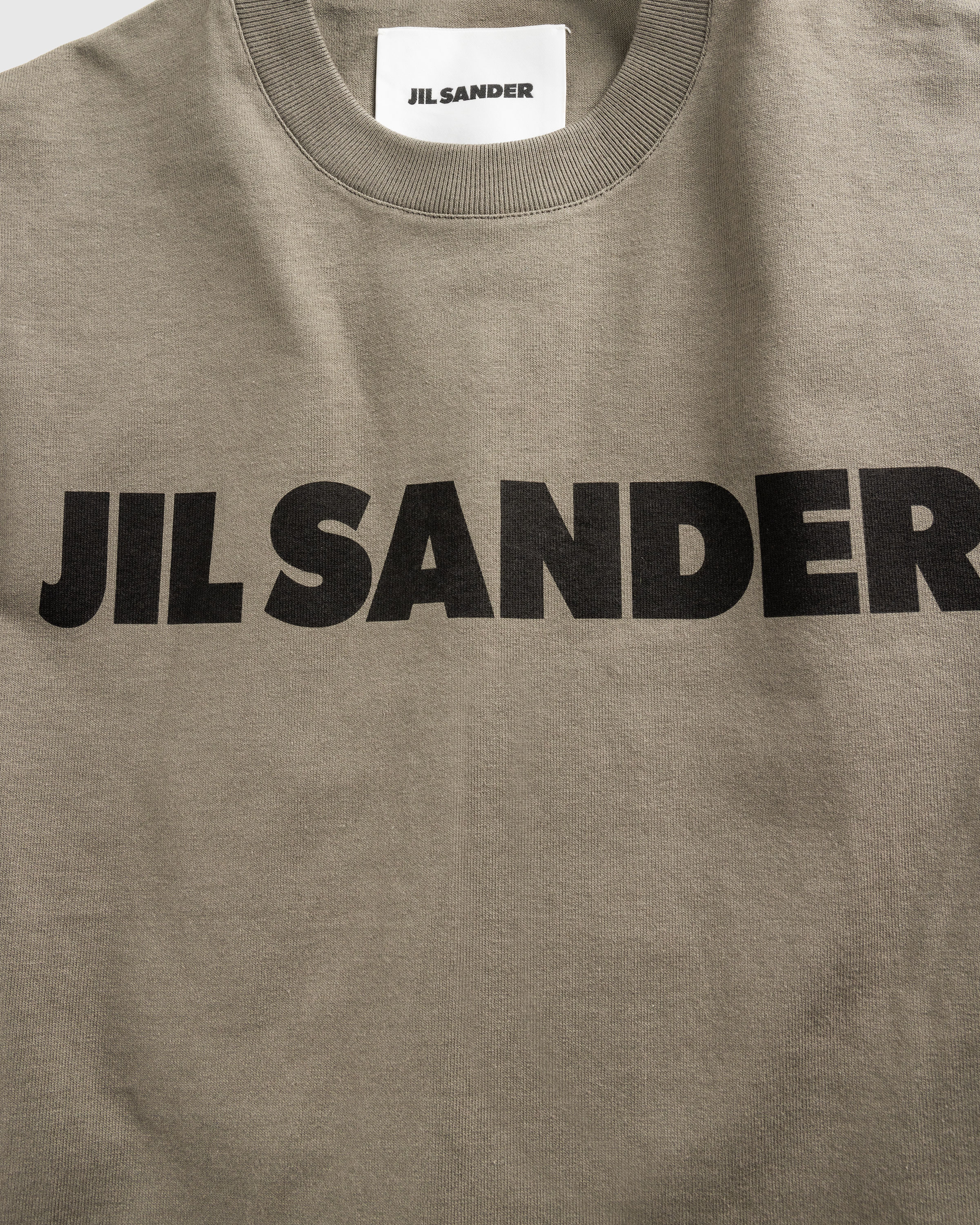 Jil Sander – Long-Sleeve Logo T-Shirt Thyme Green - T-Shirts - Green - Image 5