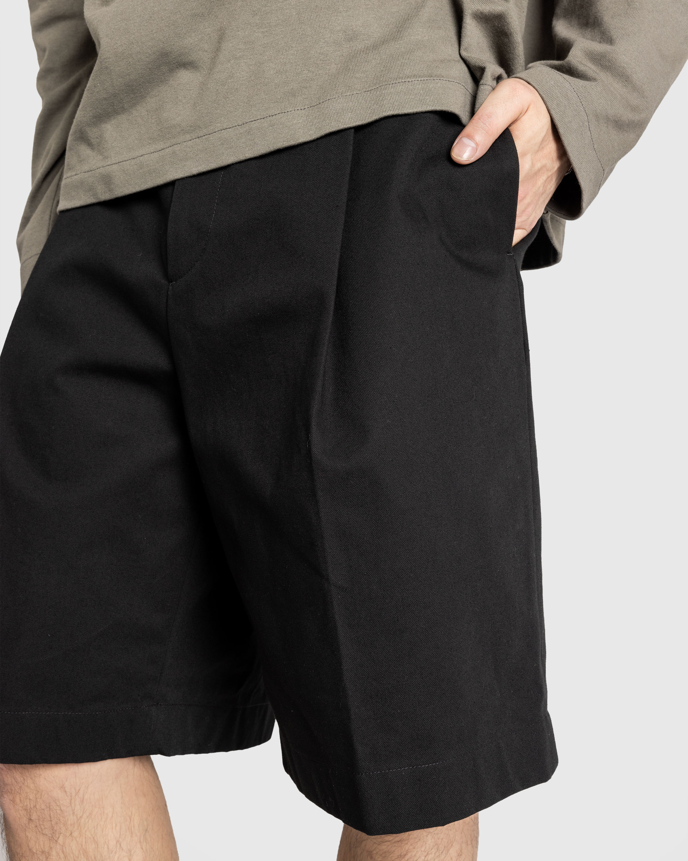 Jil Sander – Trouser 105 Shorts Black - Bermuda Cuts - Black - Image 6
