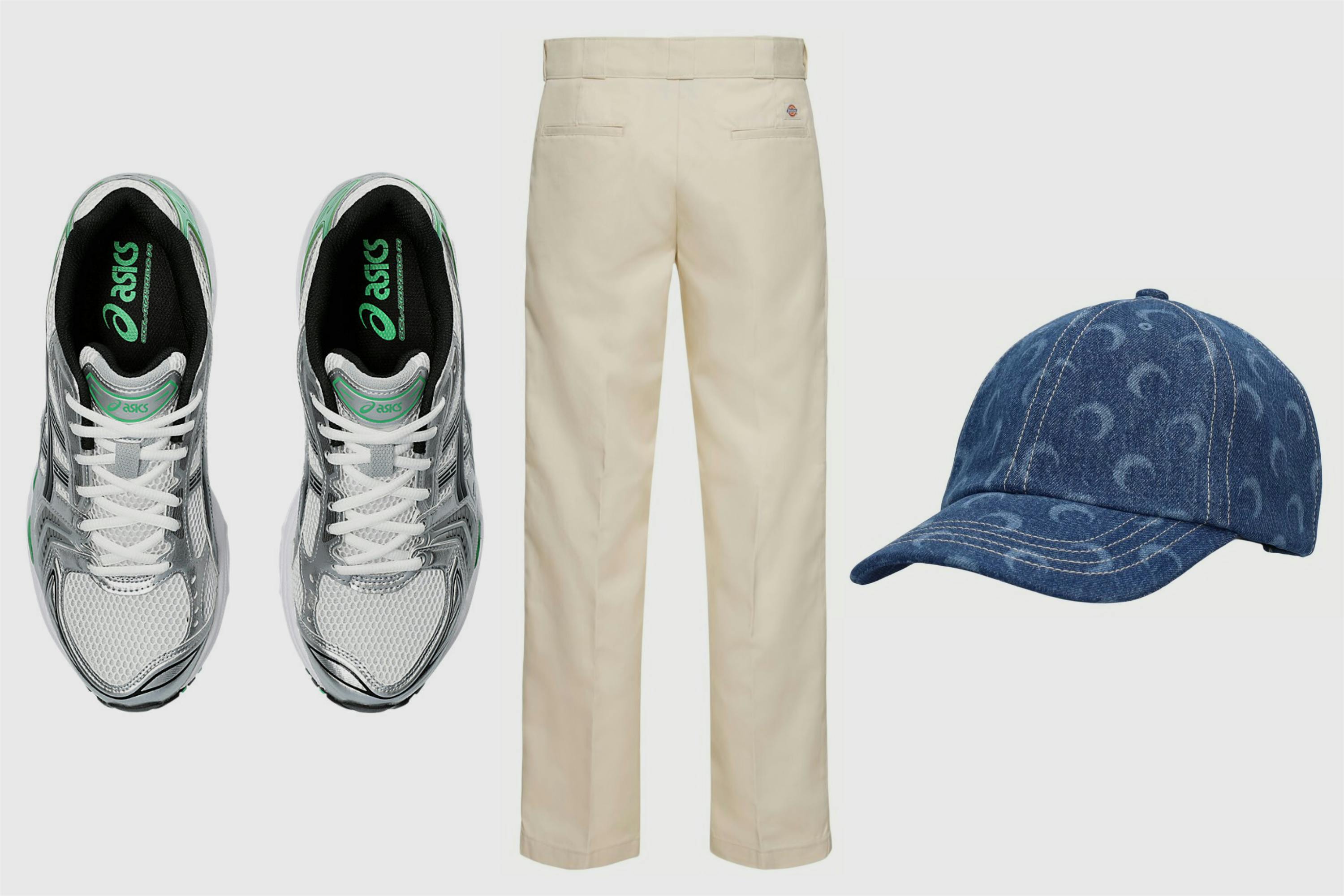 Earth Day 2024 Fashion List Asics Dickies Nanushka Marine Serre Spring Summer Chinos Sneakers Acne Studios