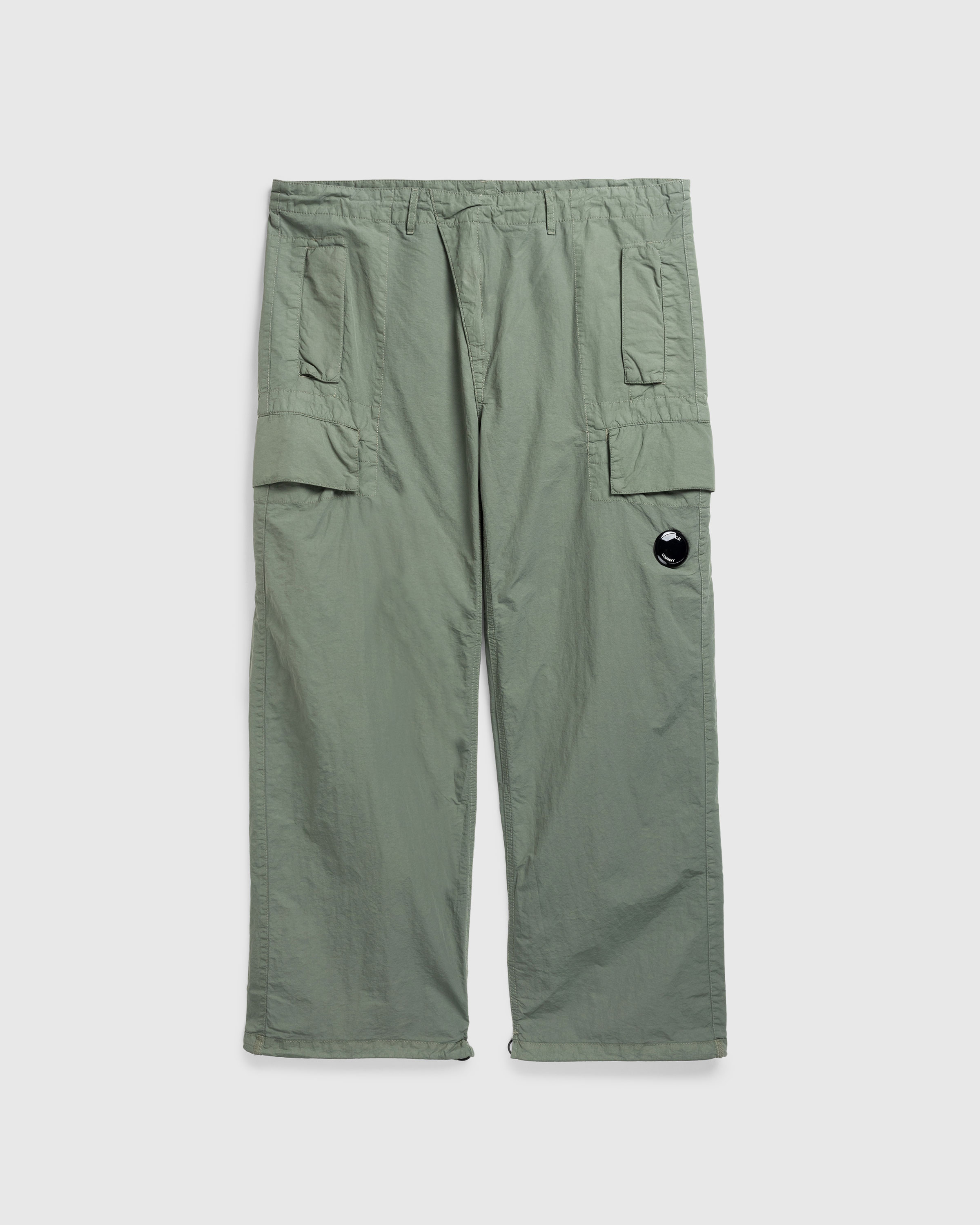 C.P. Company – Nylon Cargo Pants Agave Green - Pants - Green - Image 1