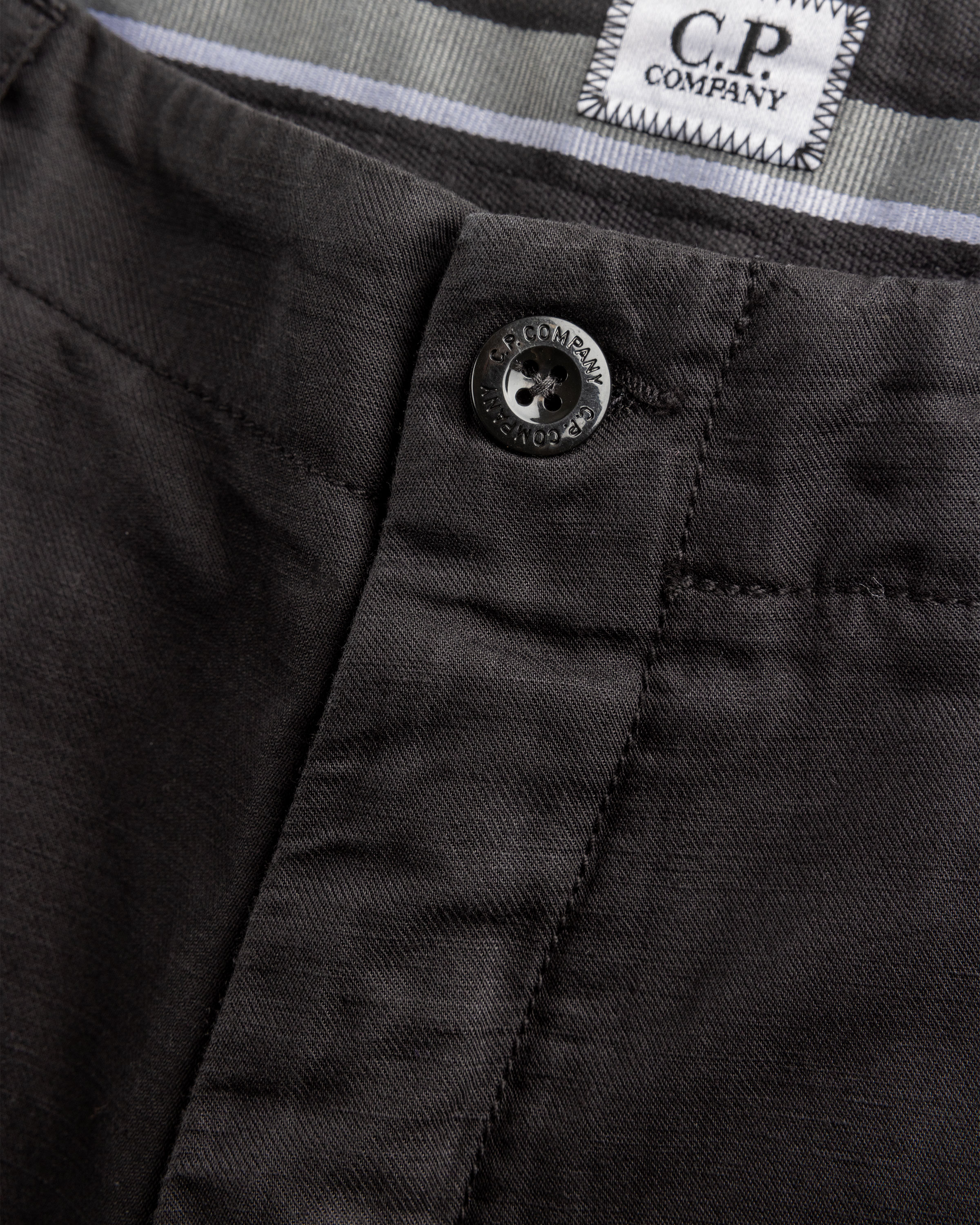 C.P. Company – Linen Cargo Pants Black - Pants - Black - Image 5