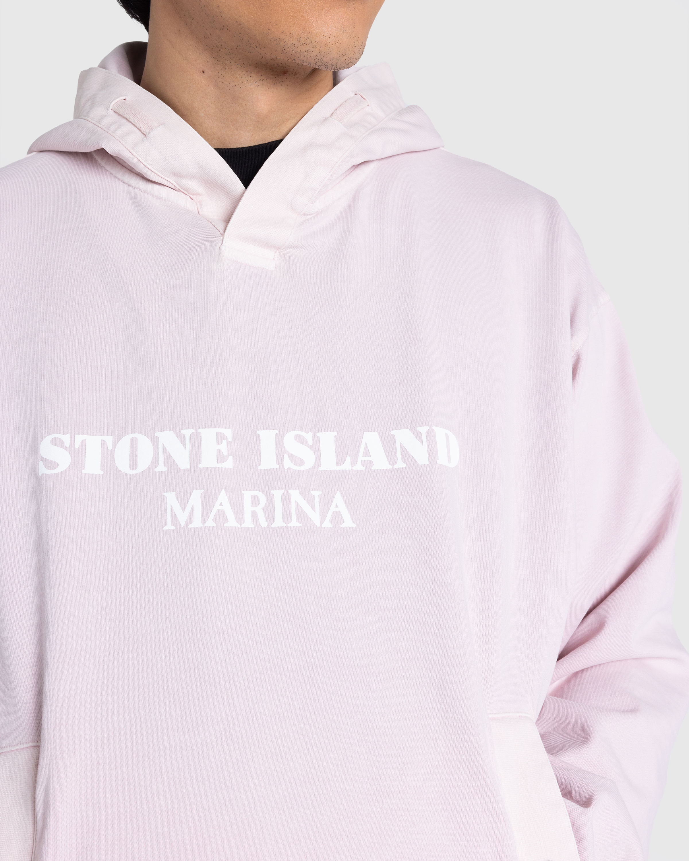 Stone Island – Marina Hoodie Pink - Knitwear - Pink - Image 6