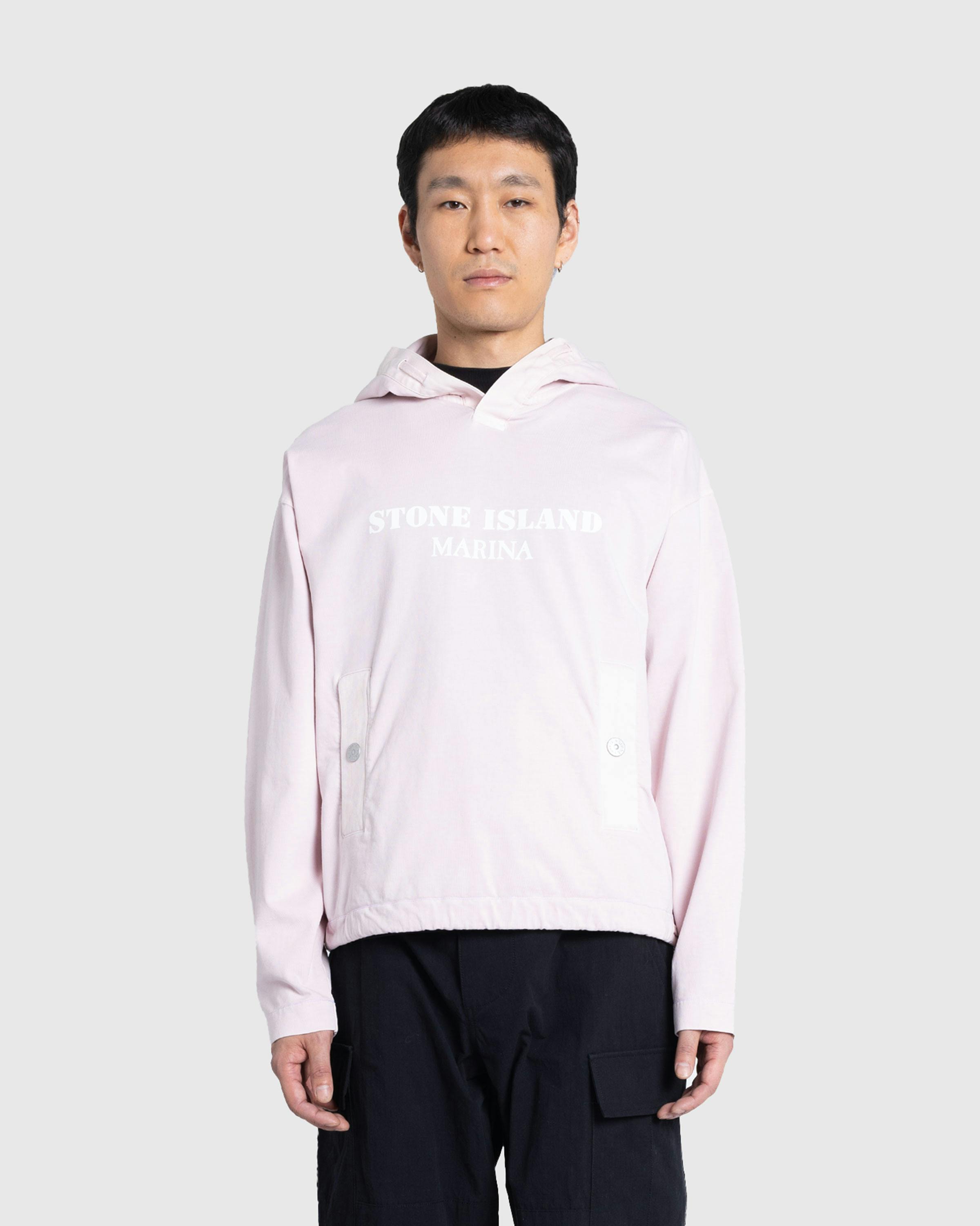 Stone Island – Marina Hoodie Pink - Knitwear - Pink - Image 2