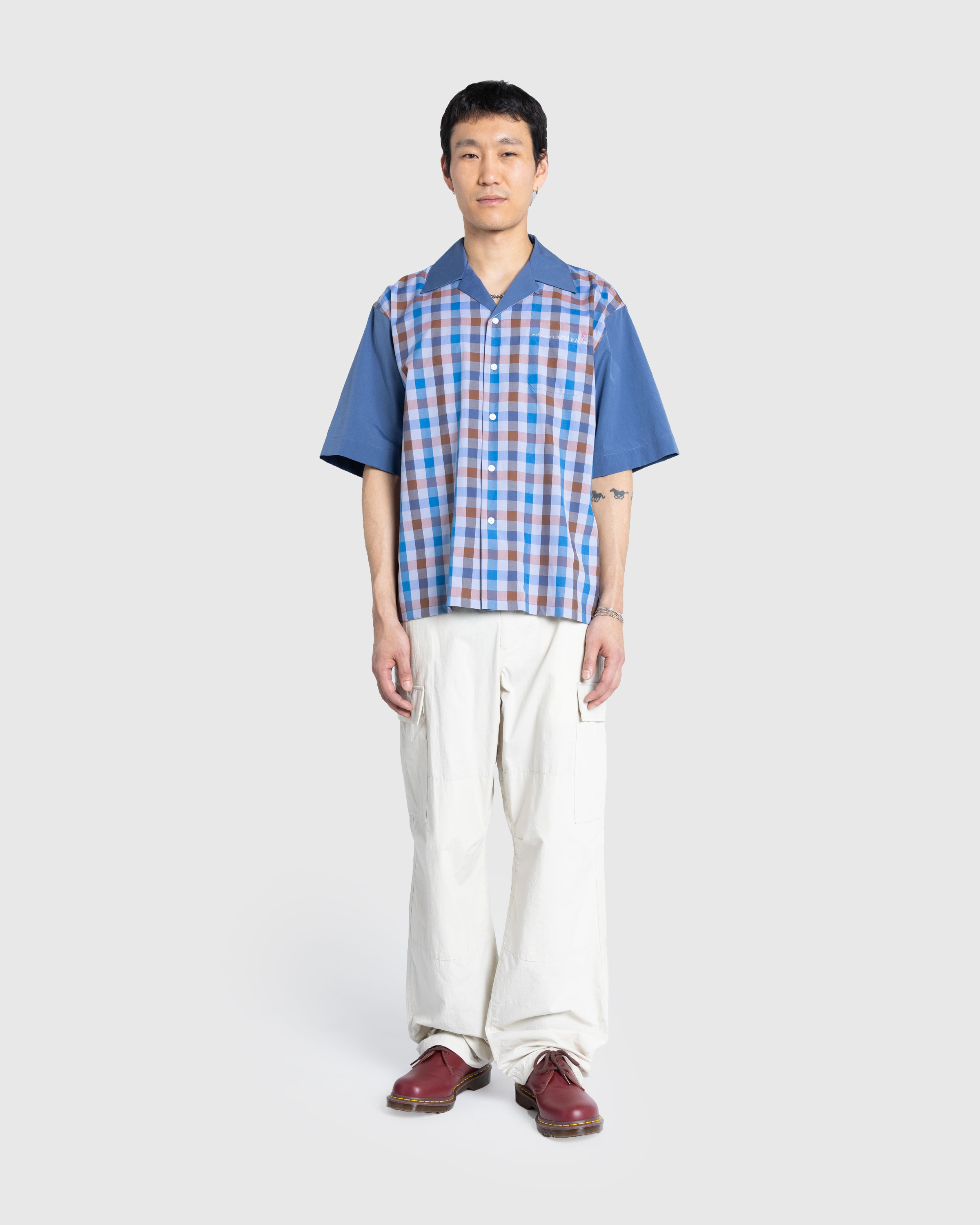 Marni – Bowling Shirt Mercury - Longsleeve Shirts - Blue - Image 3