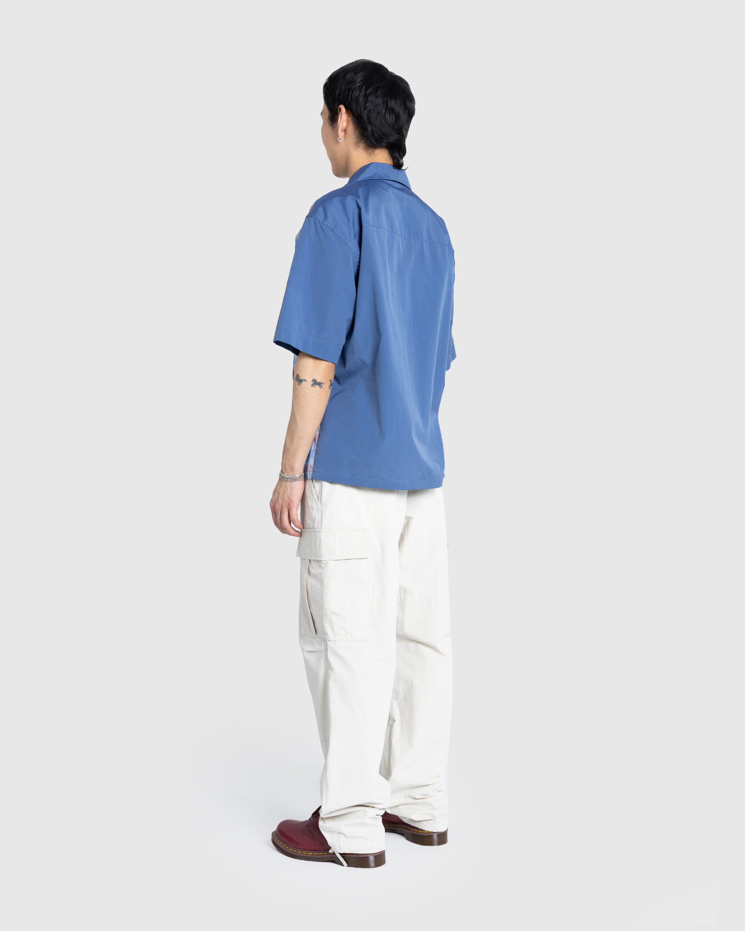 Marni – Bowling Shirt Mercury - Longsleeve Shirts - Blue - Image 4