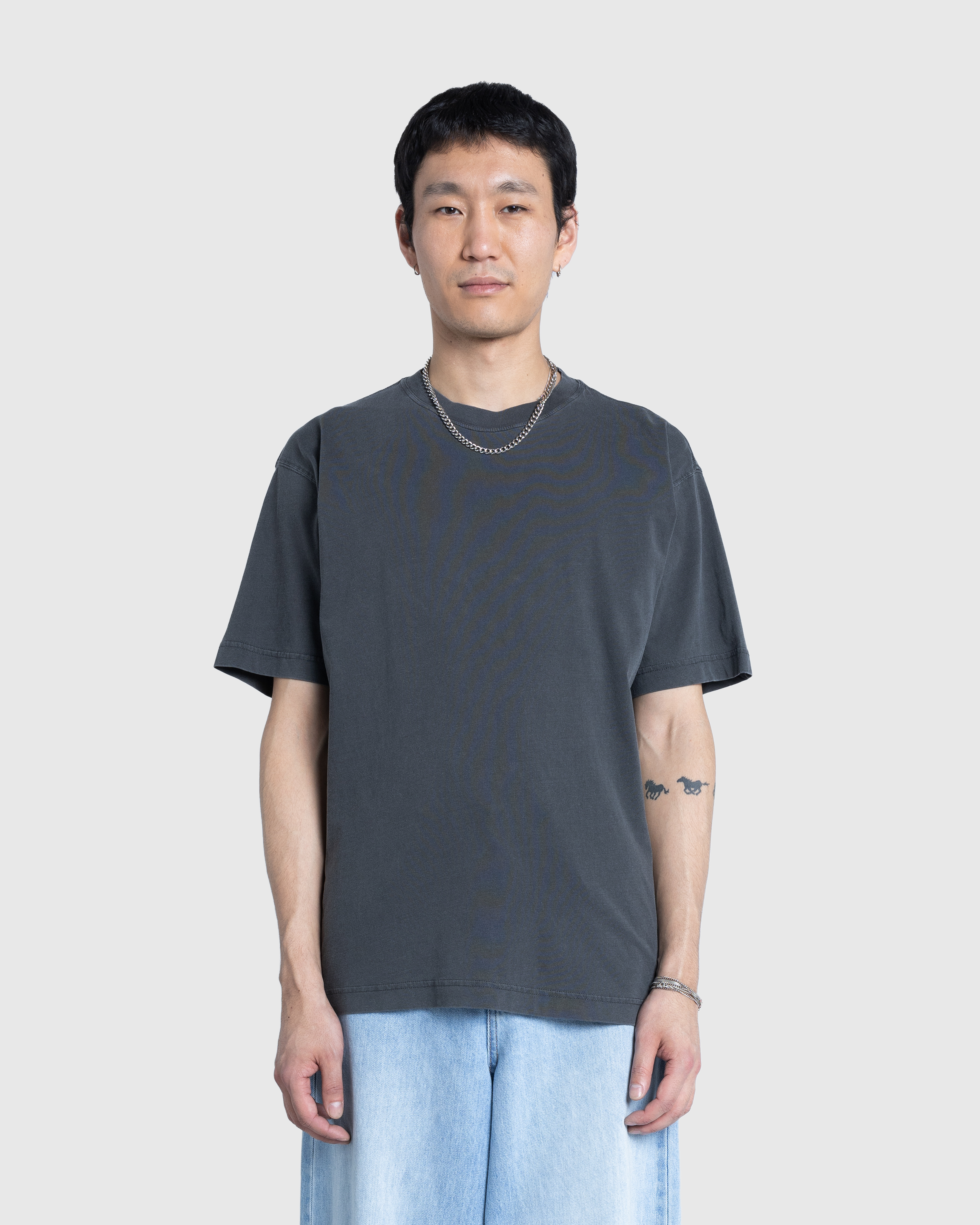 Carhartt WIP – Dune T-Shirt Charcoal/Garment Dyed - Tops - Grey - Image 2