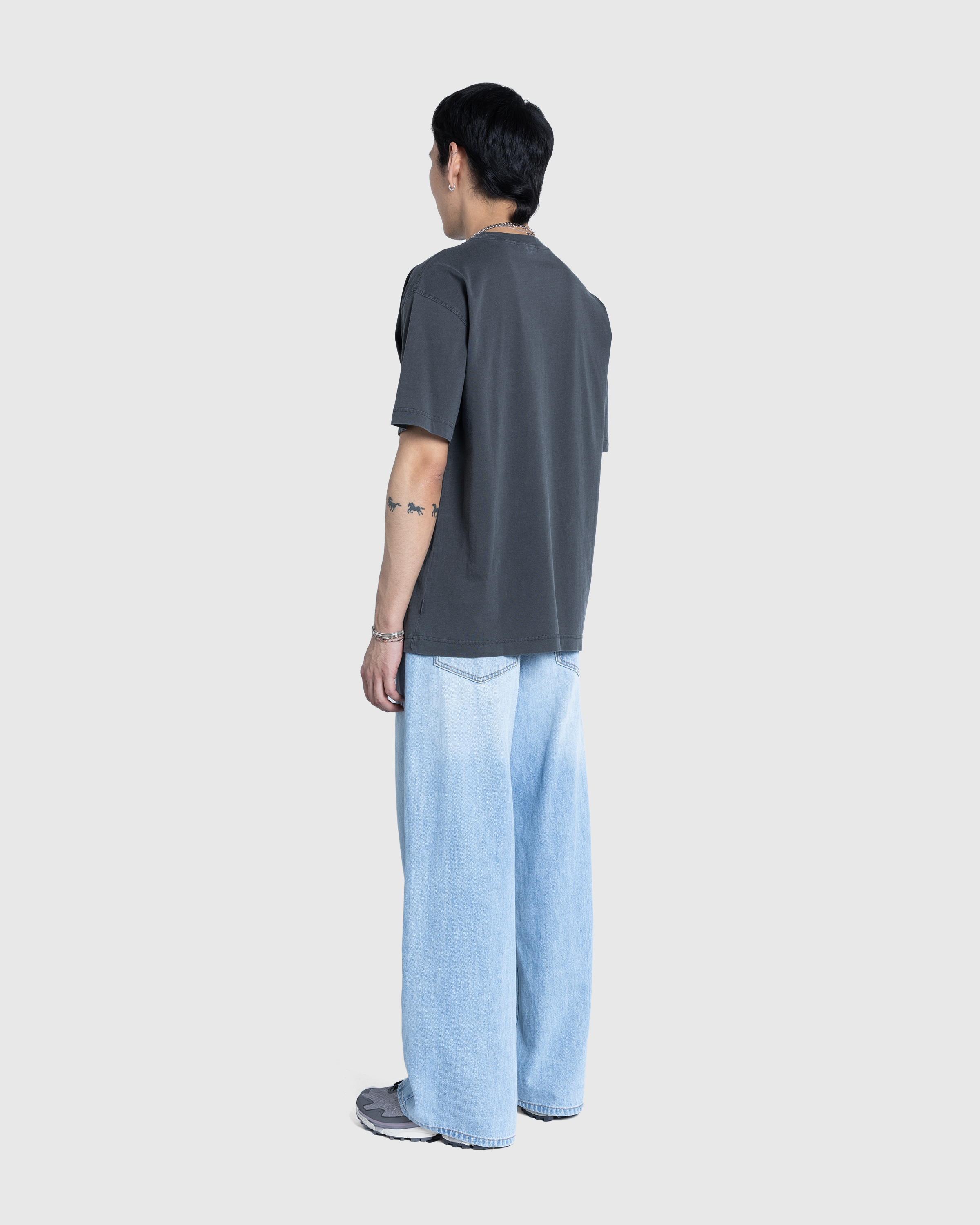 Carhartt WIP – Dune T-Shirt Charcoal/Garment Dyed - Tops - Grey - Image 4