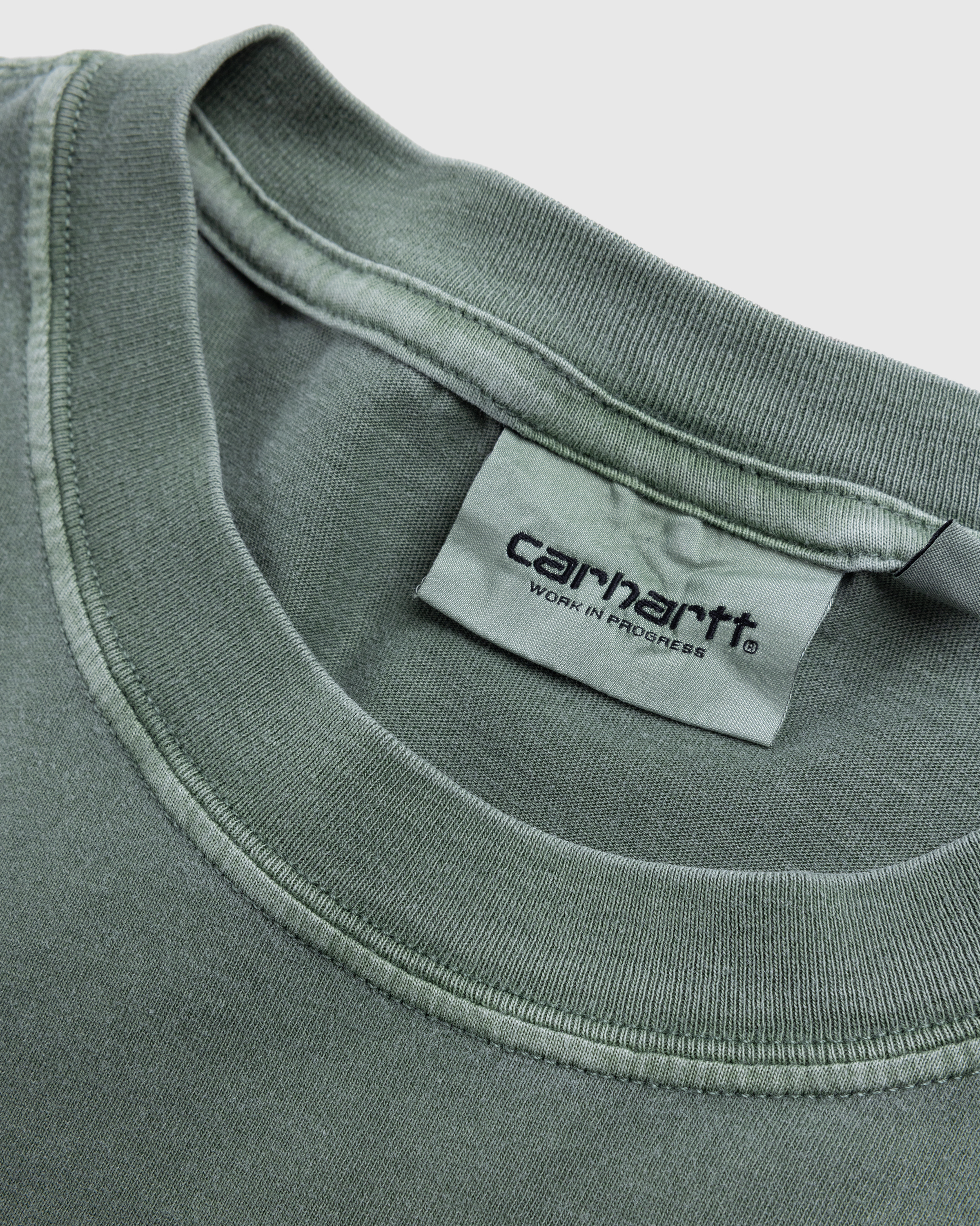 Carhartt WIP – Dune T-Shirt Park/Garment Dyed - Tops - Green - Image 7