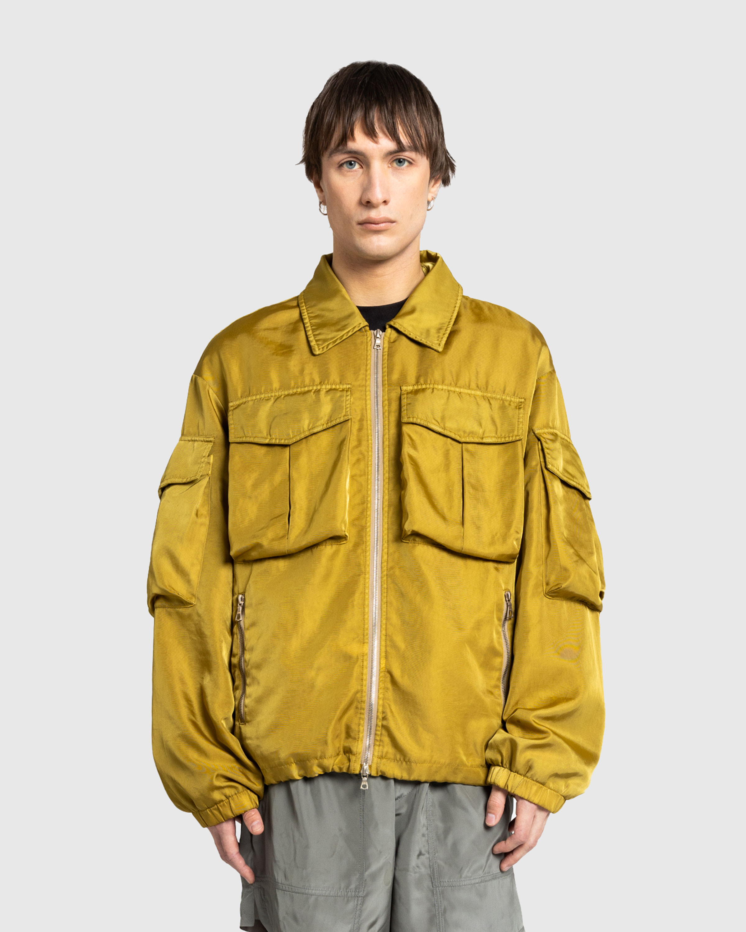 Dries van Noten – Overdyed Jacket Olive - Outerwear - Green - Image 2