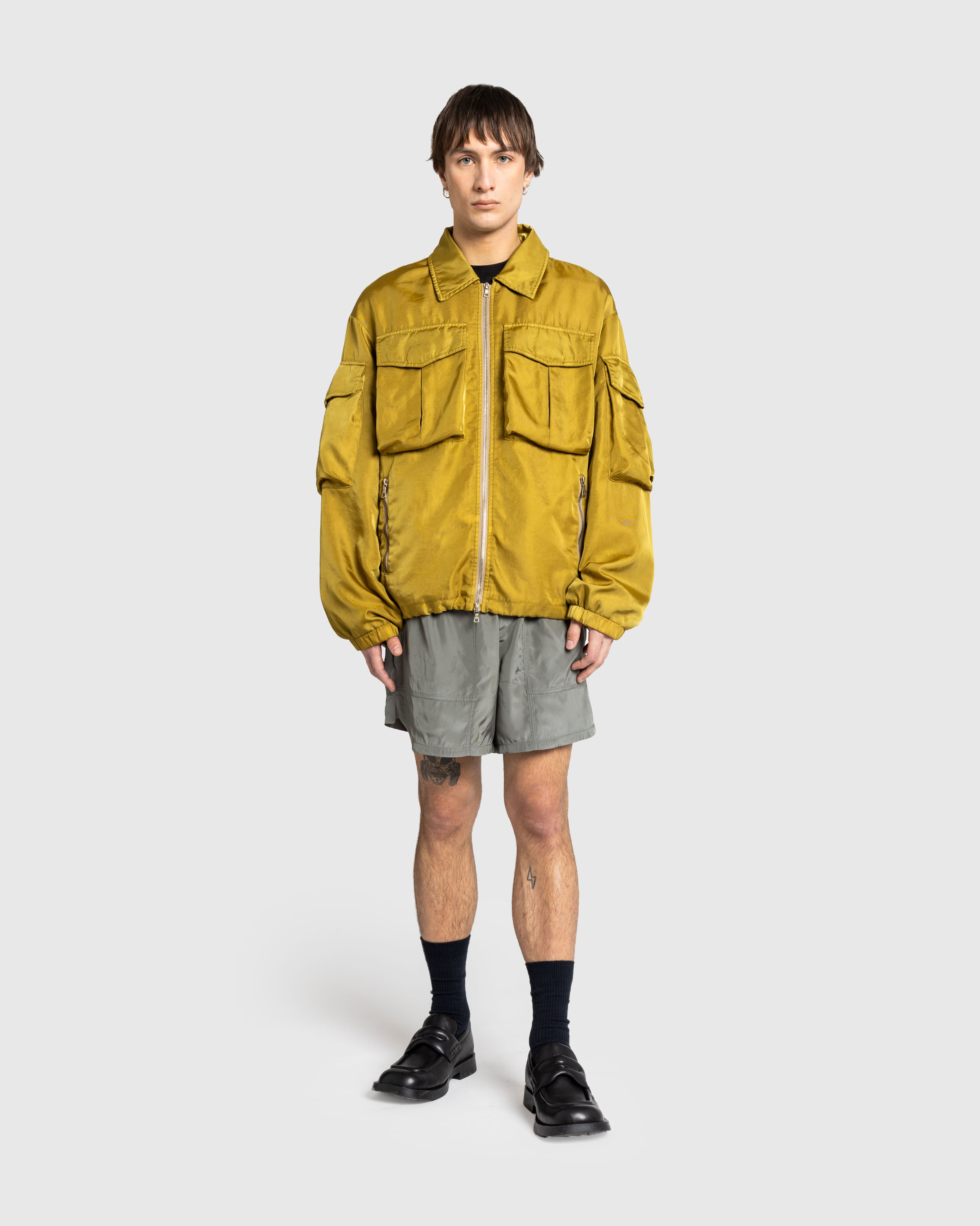 Dries van Noten – Overdyed Jacket Olive - Outerwear - Green - Image 3