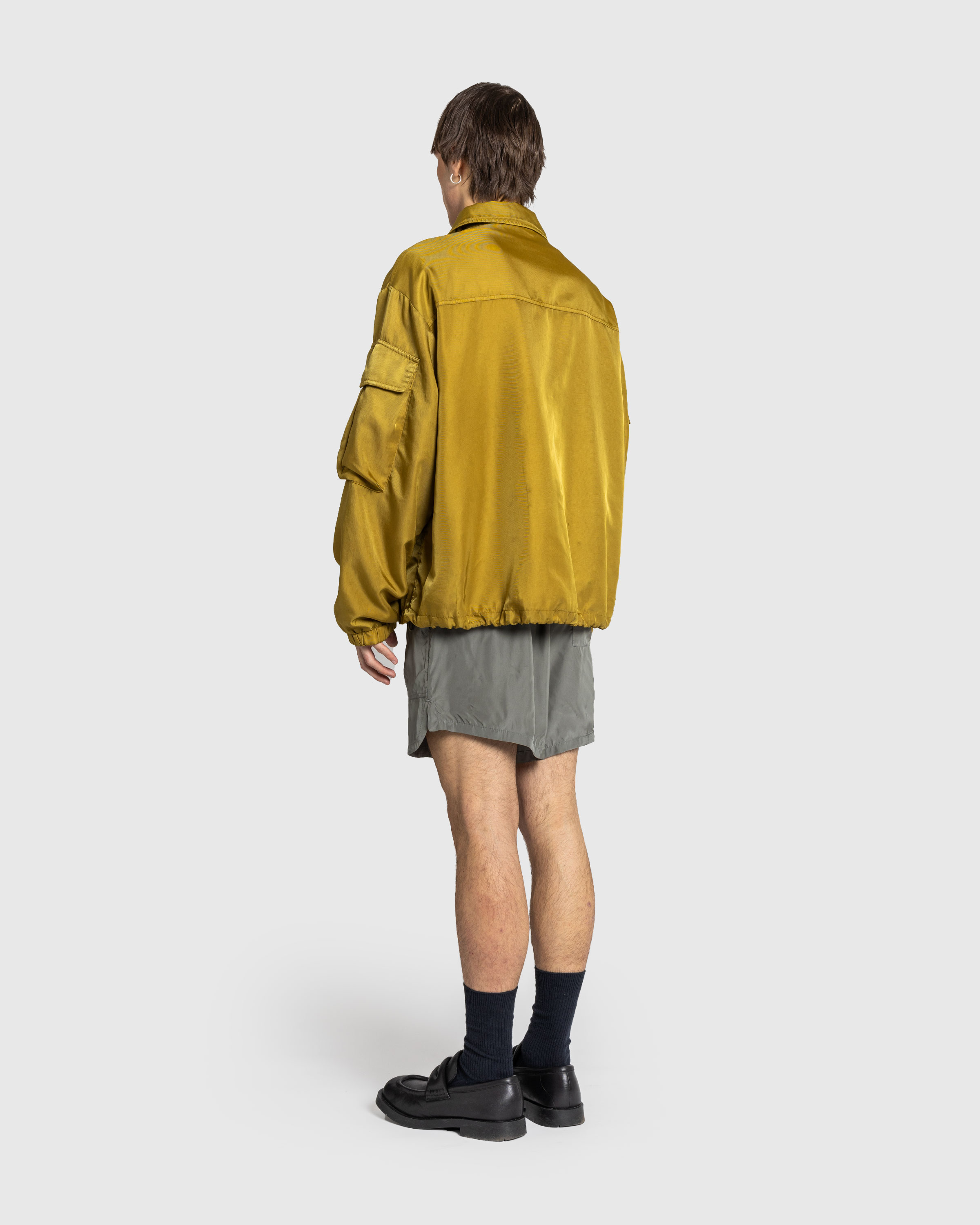 Dries van Noten – Overdyed Jacket Olive - Outerwear - Green - Image 4