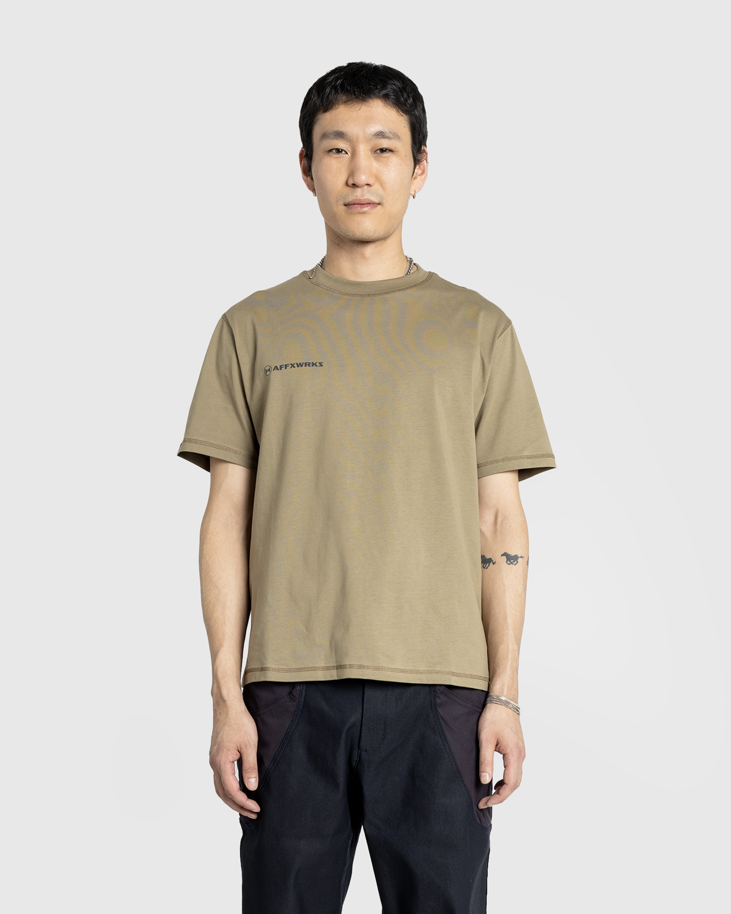 AFFXWRKS – AFFXWRKS T-Shirt Desert Green - T-Shirts - Green - Image 2
