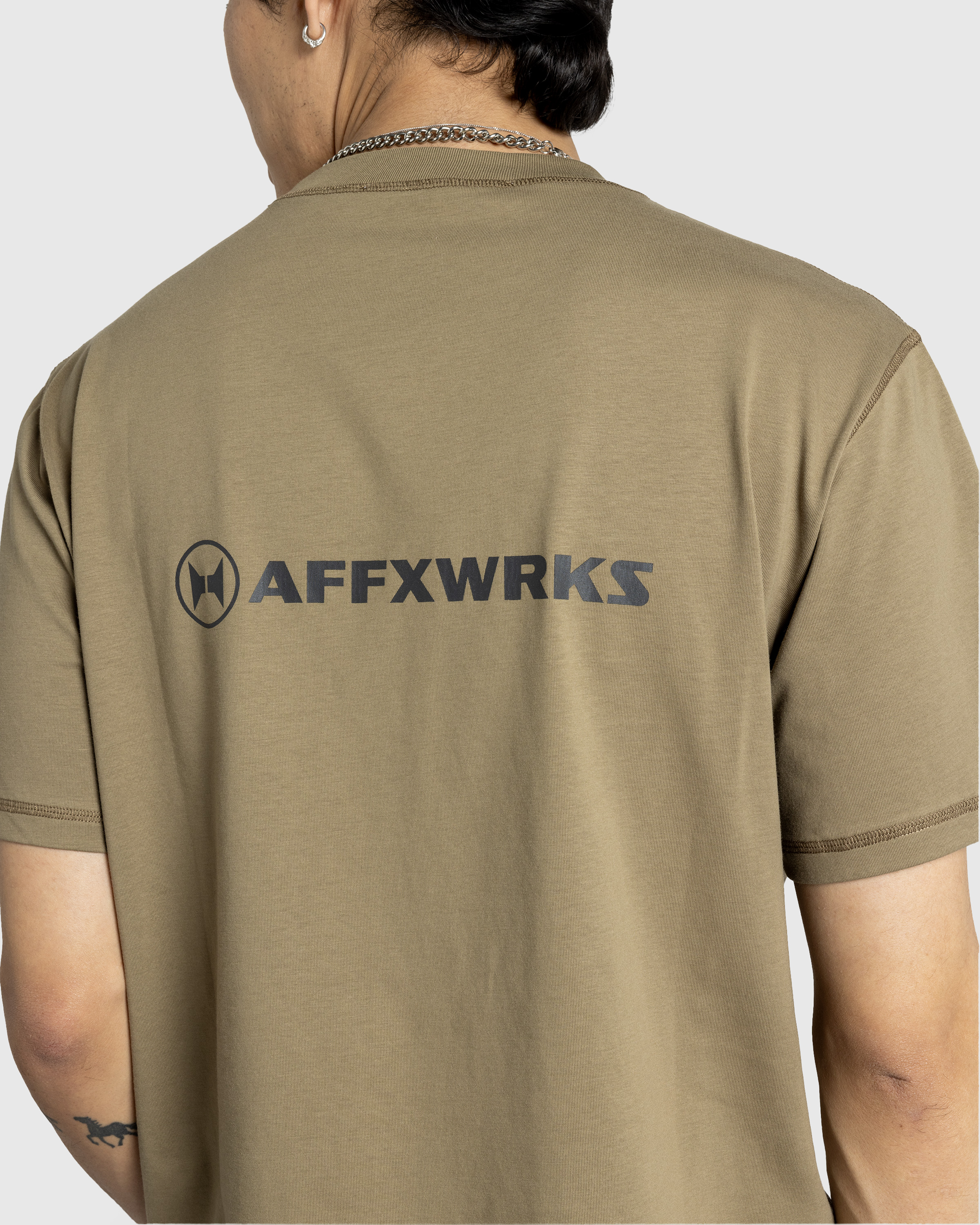 AFFXWRKS – AFFXWRKS T-Shirt Desert Green - T-Shirts - Green - Image 5