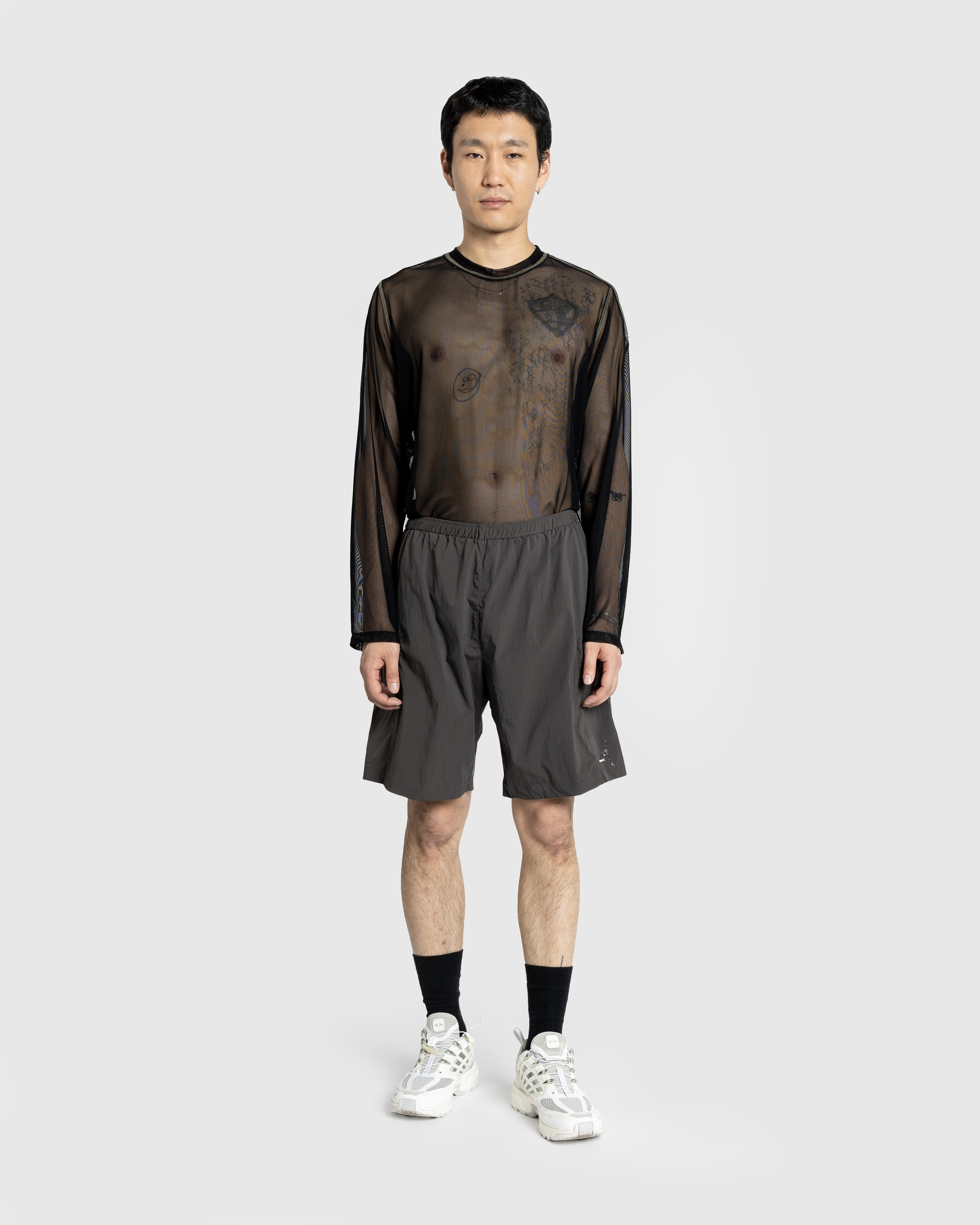 AFFXWRKS – Boxed Pullover Mesh Black - Longsleeve Shirts - Black - Image 3