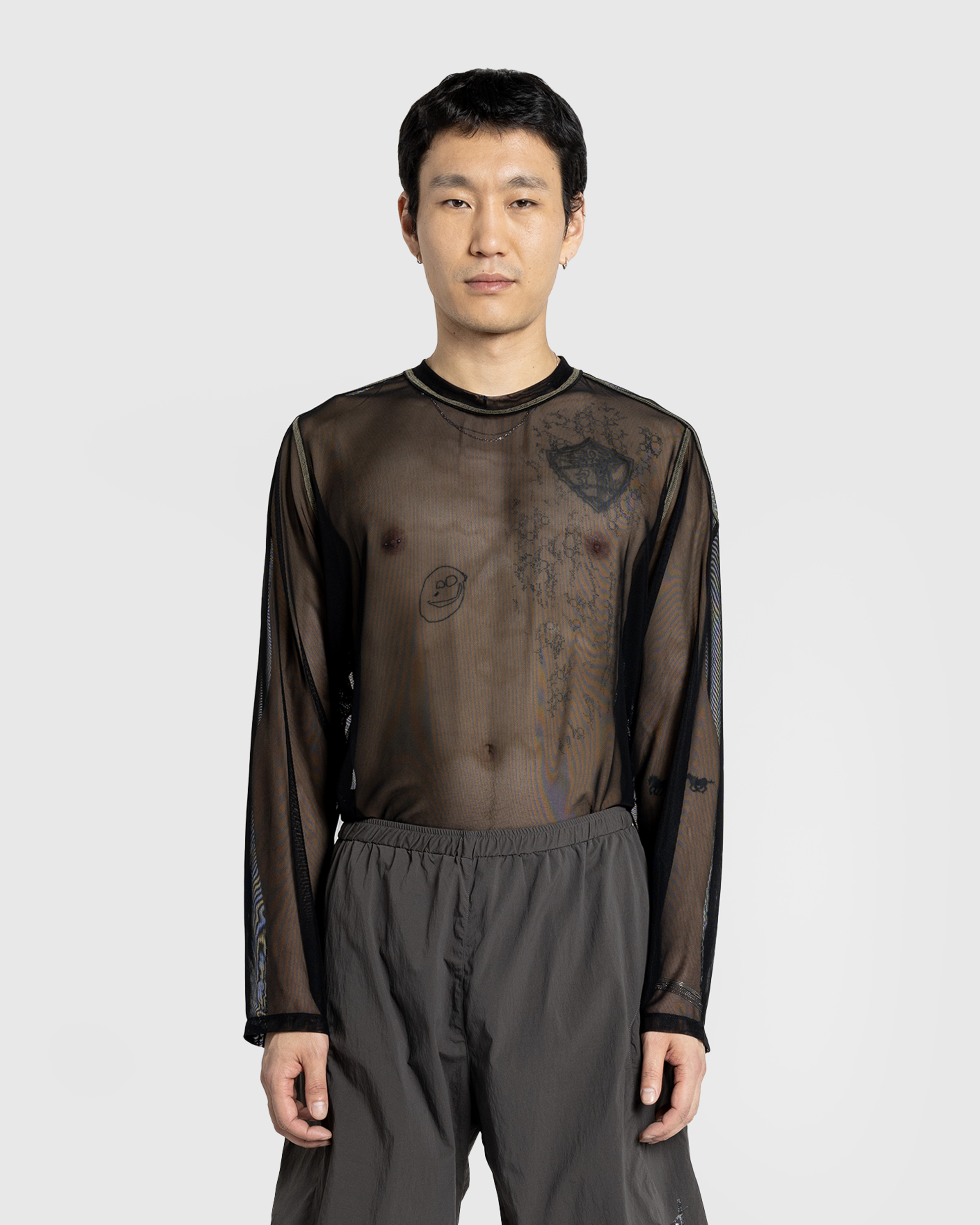 AFFXWRKS – Boxed Pullover Mesh Black - Longsleeve Shirts - Black - Image 2