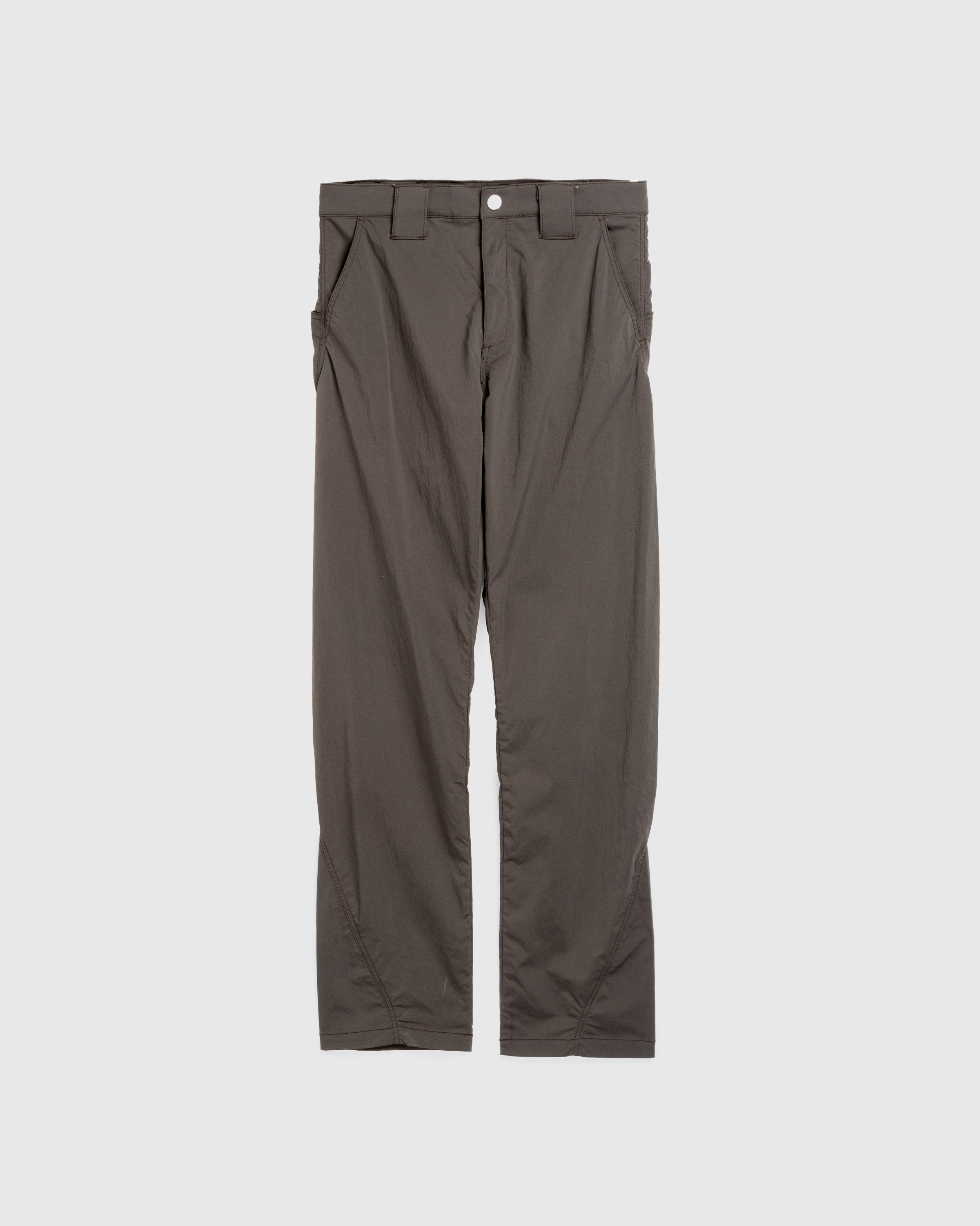 AFFXWRKS – Curved Pant Shale Brown - Trousers - Brown - Image 1