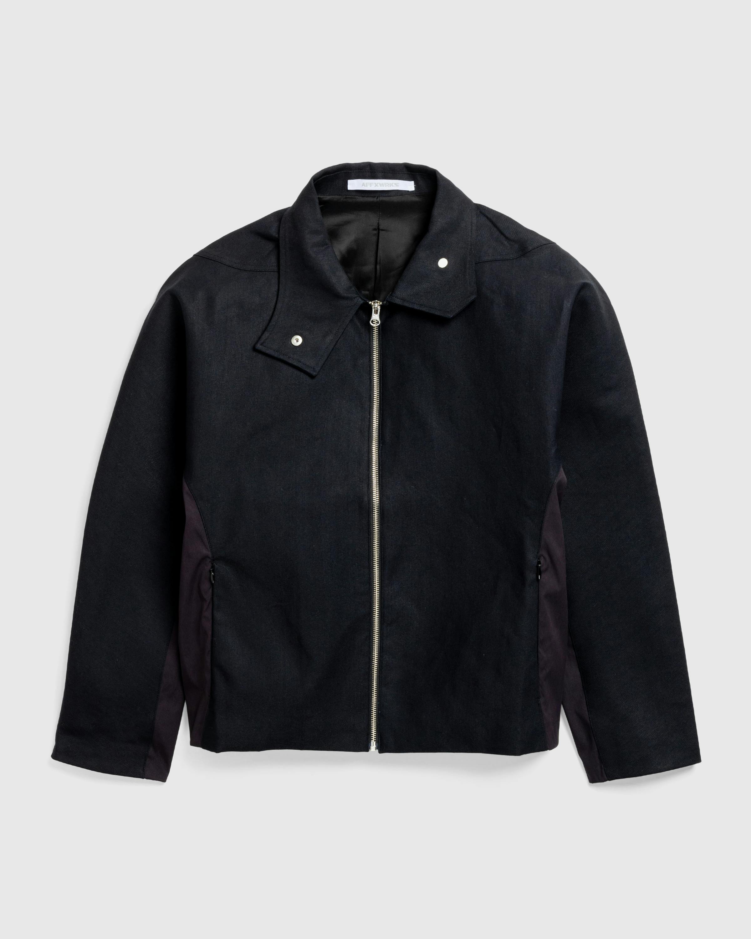 AFFXWRKS – Forge Jacket Coated Black/Deep Purple - Bomber Jackets - Black - Image 1